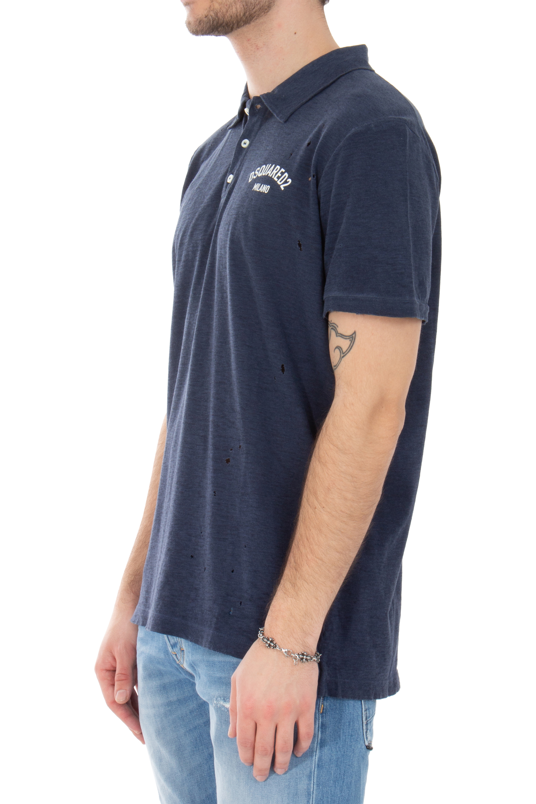 DSQUARED2 Tennis Fit Cotton Jersey Polo Shirt