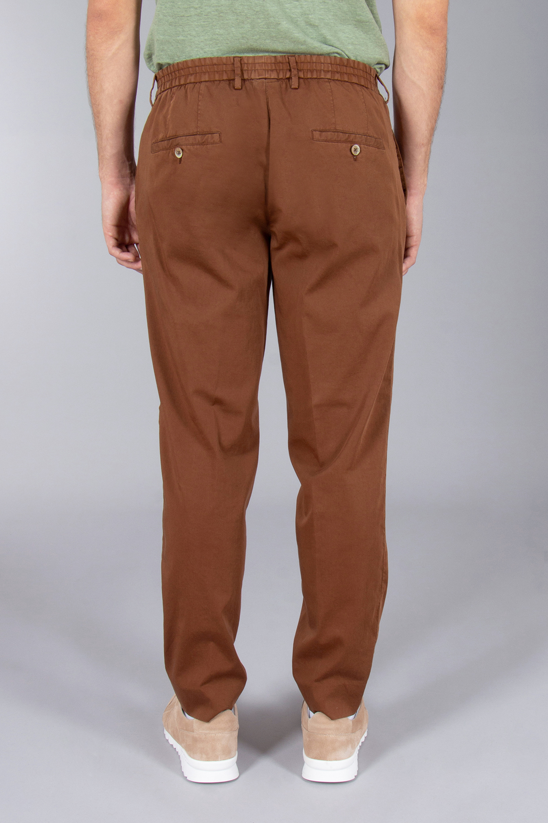 GTA Slim Fit Cotton-Silk Strech Pants Davide GTA Slim Fit Cotton-Silk Strech Pants Davide