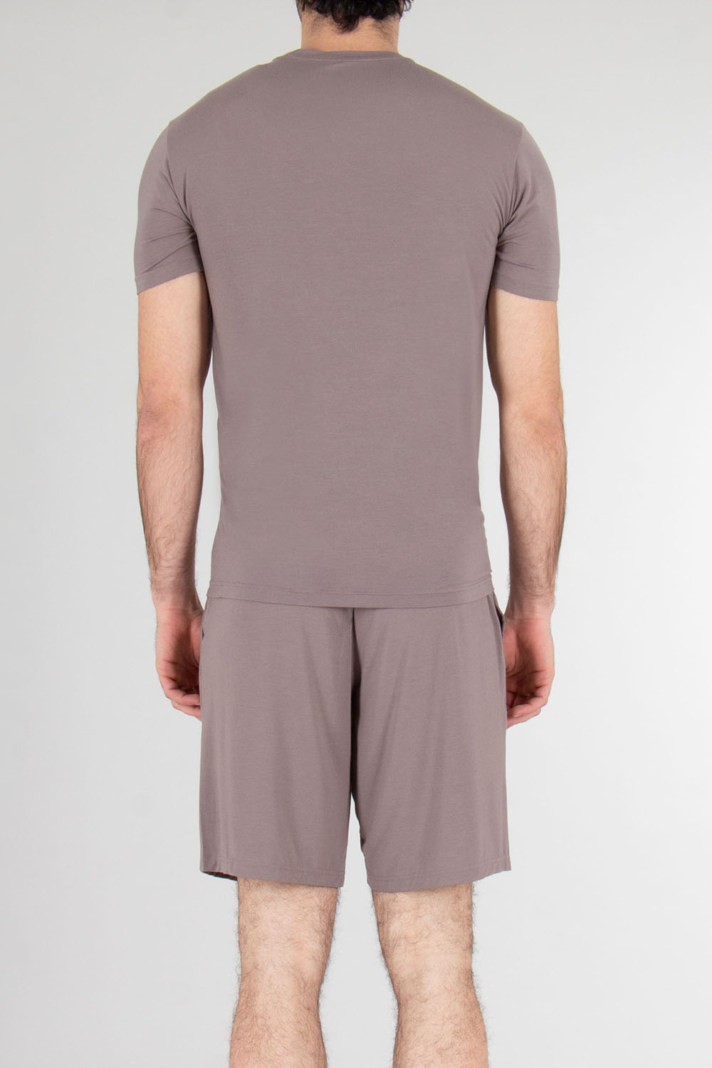 EMPORIO ARMANI Fitted Modal Stretch Jersey Short-Sleeve Pyjama 