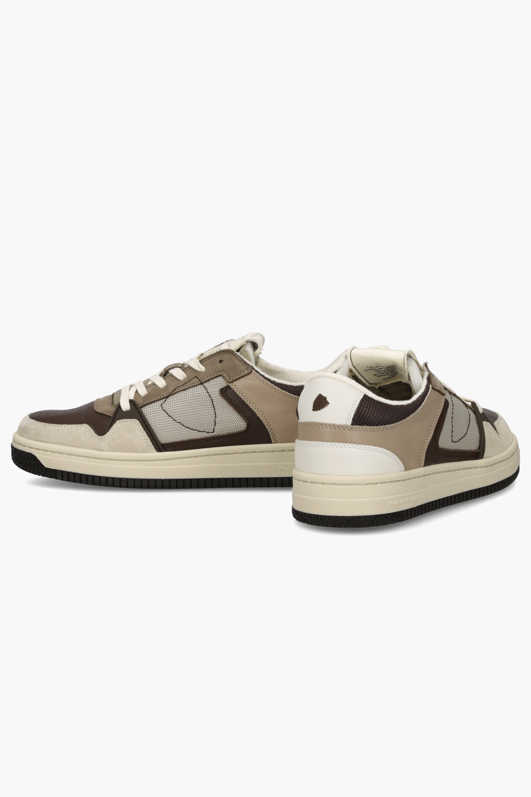 PHILIPPE MODEL Leather & Suede Sneakers La Grande Low Bekleidung, Schuhwerk, Schuh, Sneaker