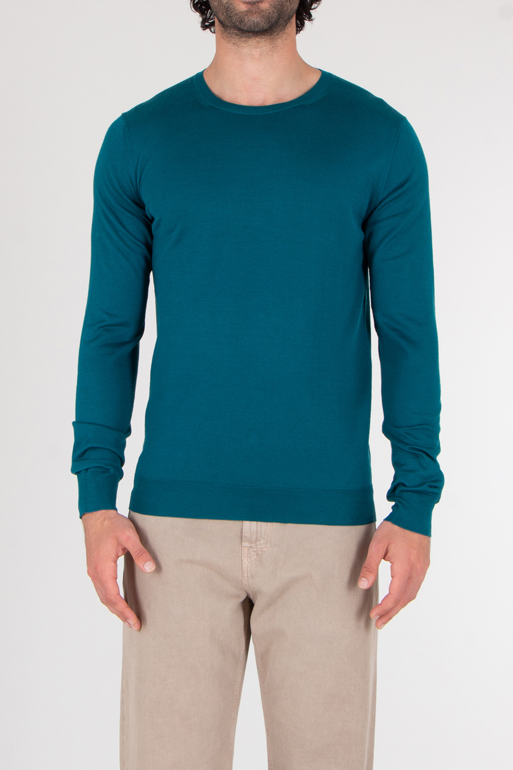 AIDA BARNI Regular Fit Knitted Wool Sweater