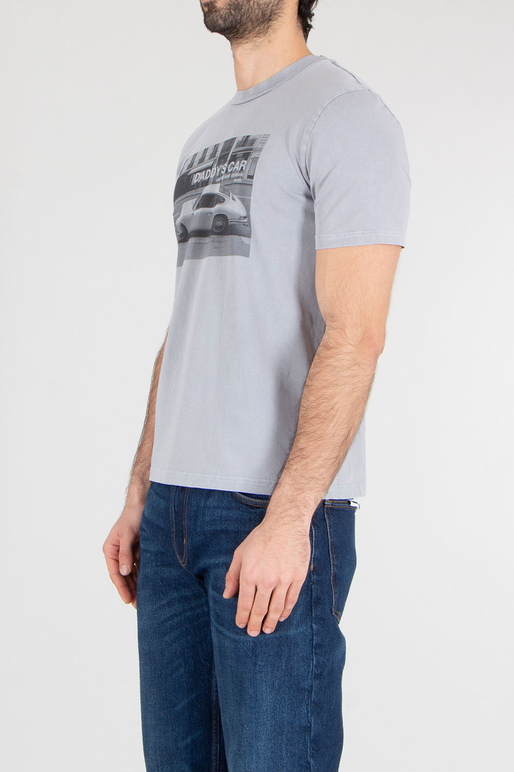 ELITÈ Regular Fit Car Graphic Print Cotton Jersey T-Shirt