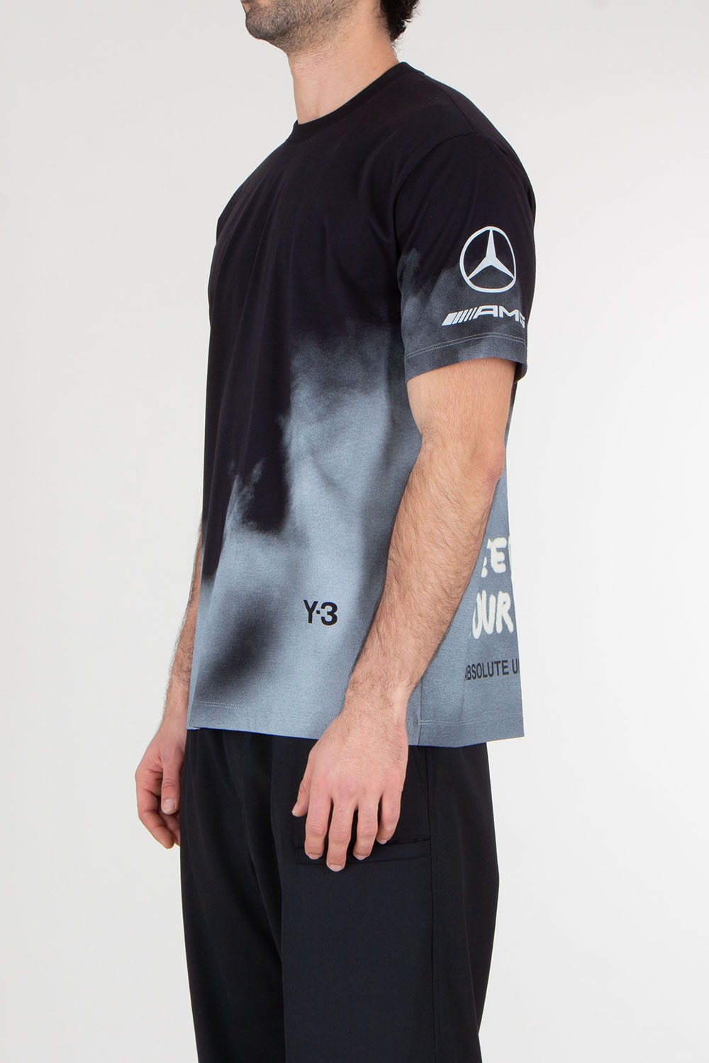 Y-3 x MERCEDES AMG PETRONAS Regular Fit Graphic Print Cotton T-Shirt