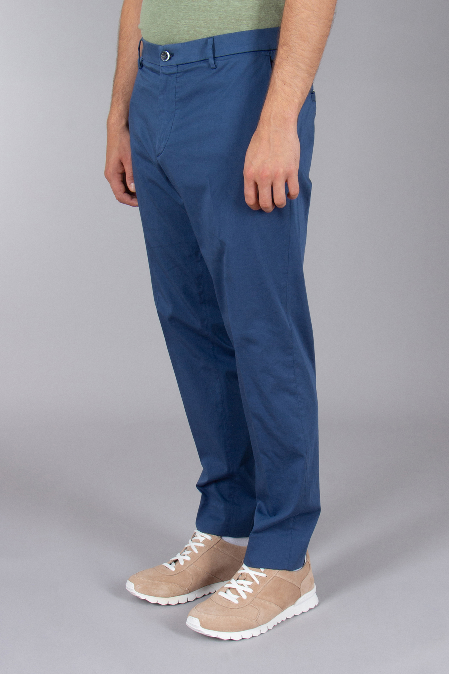 GTA Slim Fit Cotton-Silk Strech Pants Davide GTA Slim Fit Cotton-Silk Strech Pants Davide