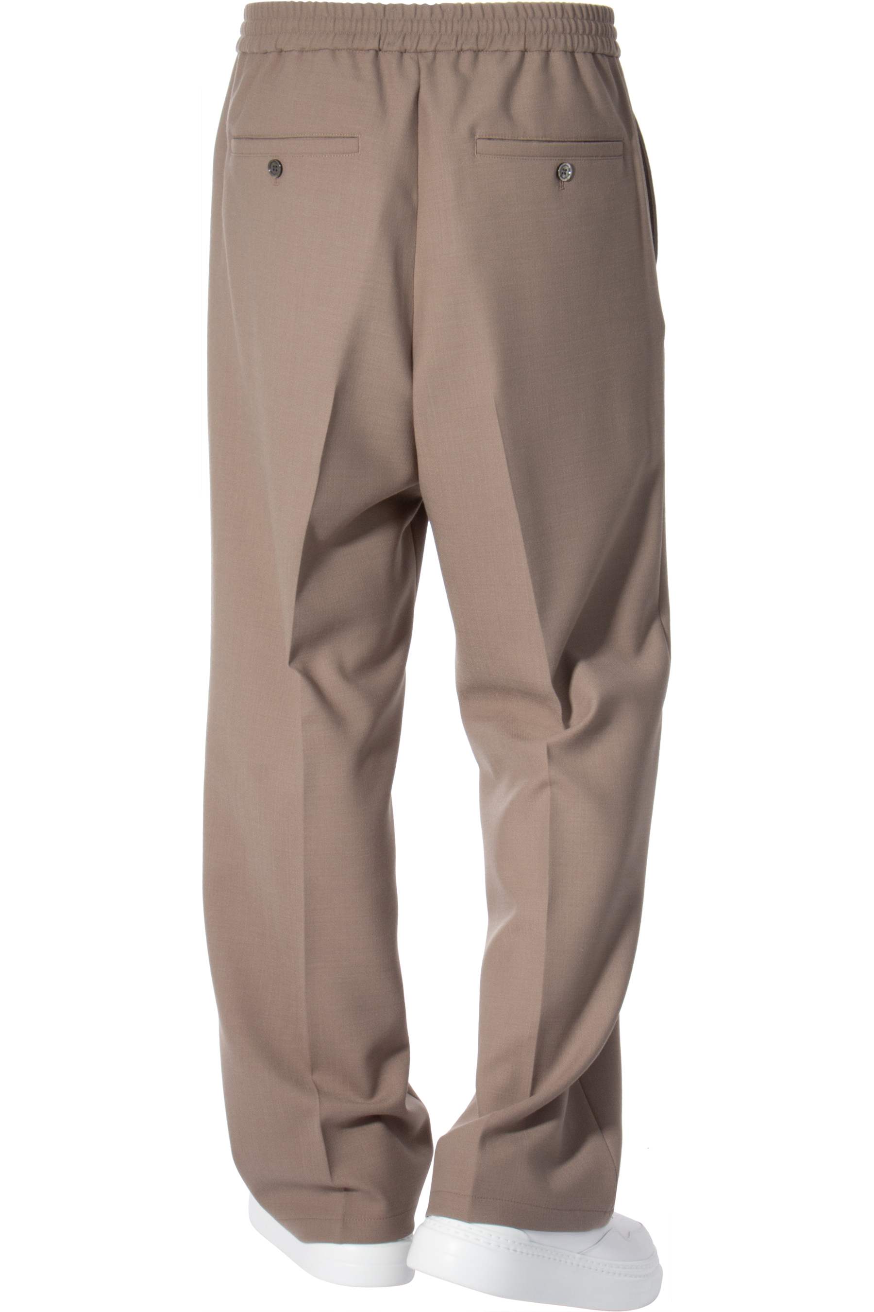 AMI PARIS Elasticated Waist Wool Blend Pants AMI PARIS Elasticated Waist Wool Blend Pants