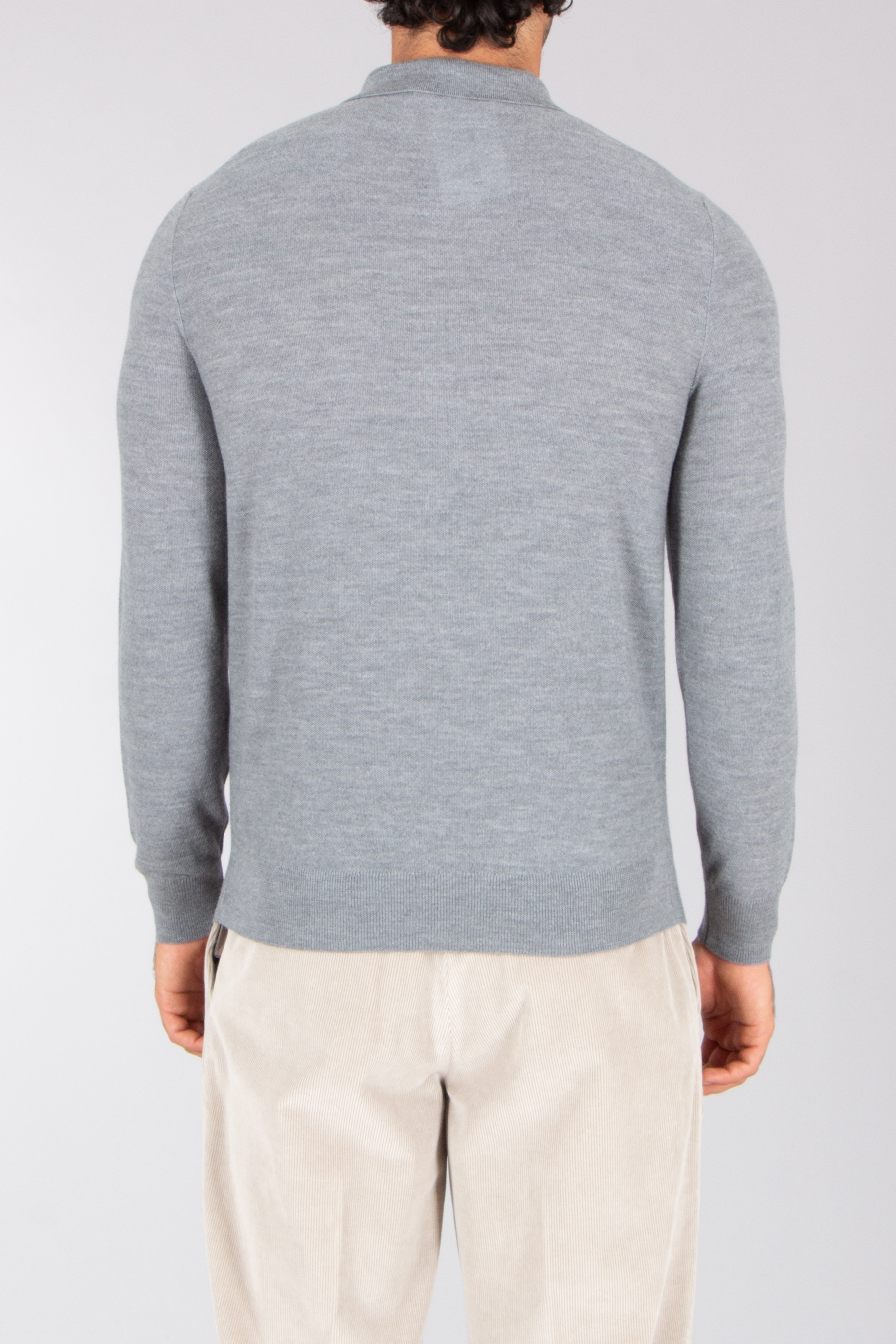 VAN LAACK Regular Fit Virgin Wool Knit Polo Sabri Bekleidung, Langarm, Ärmel, Strickwaren, Pullover