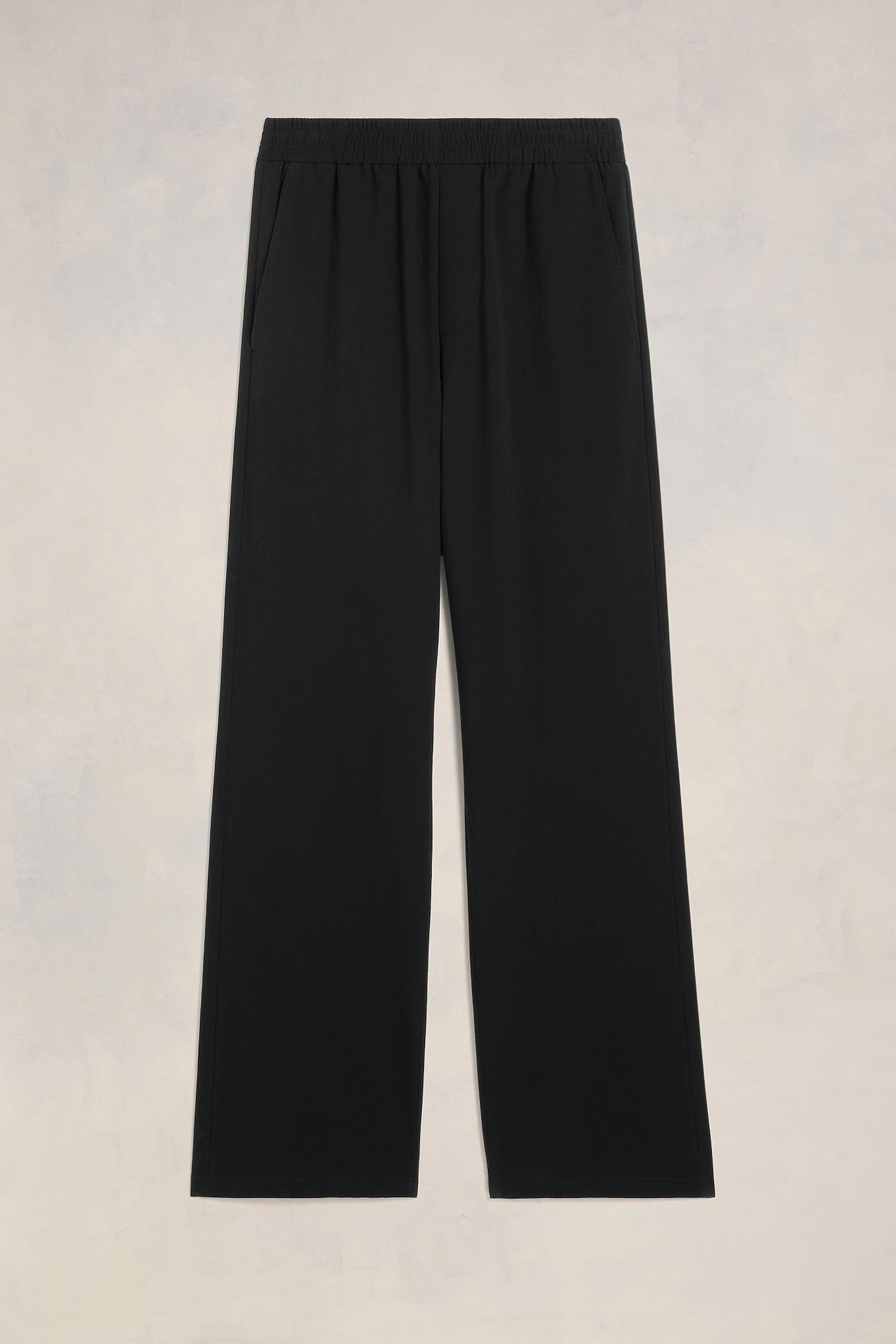 AMI PARIS Wide Leg Cotton Crepe Pants AMI PARIS Wide Leg Cotton Crepe Pants
