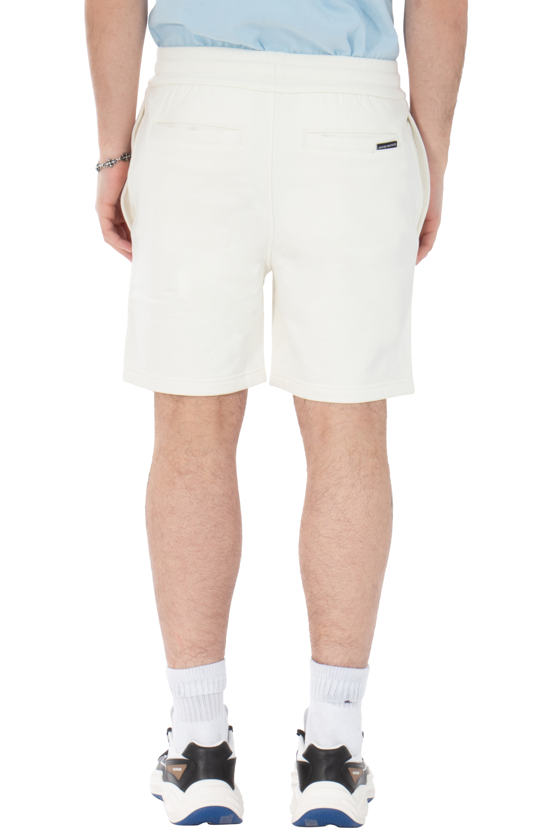 MOOSE KNUCKLES Cotton French Terry Shorts Clyde