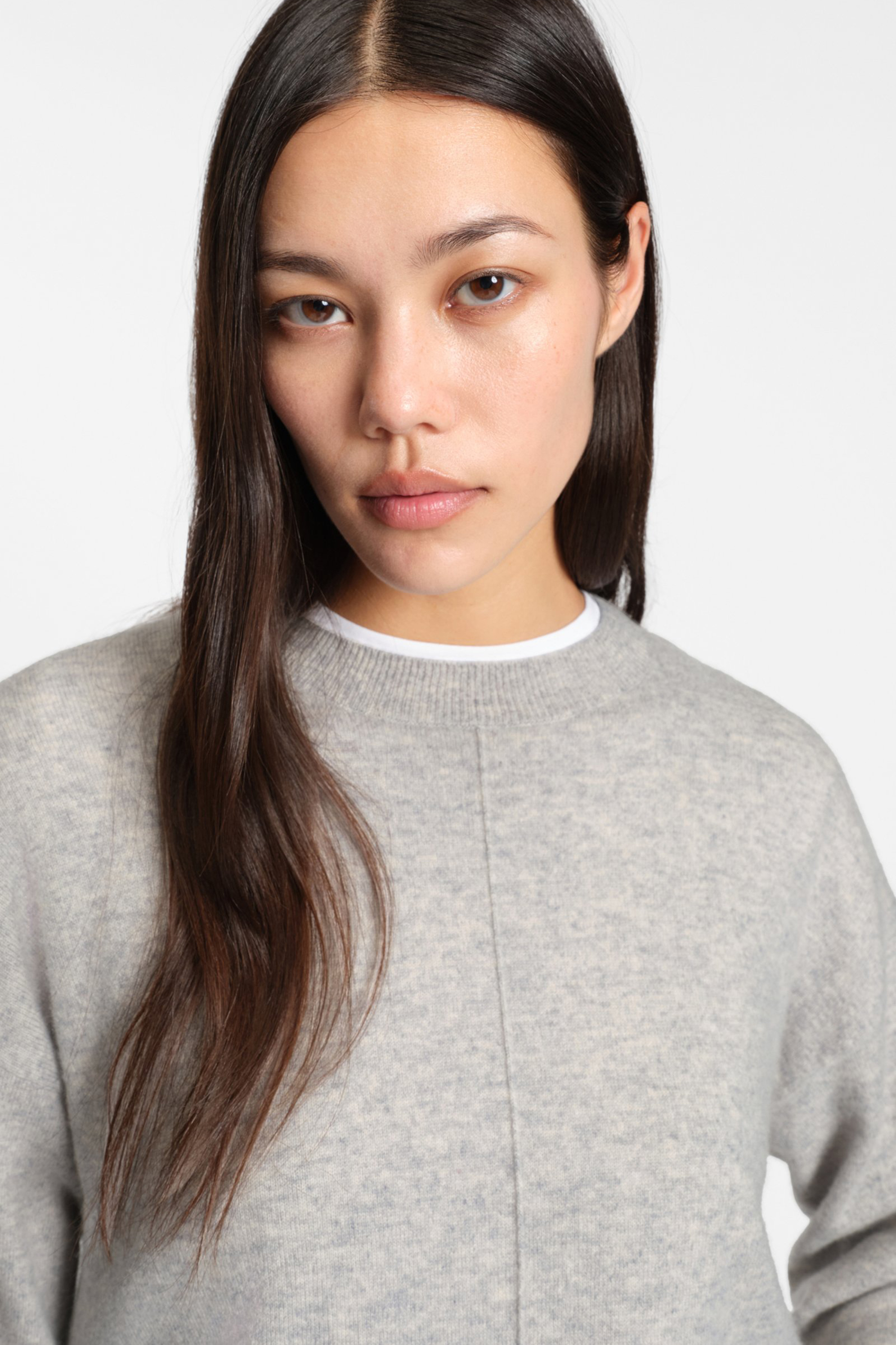BOSS Relaxed Fit Cashmere Crew Neck Sweater Fascona Person, Portrait, Erwachsener, Weiblich, Frau
