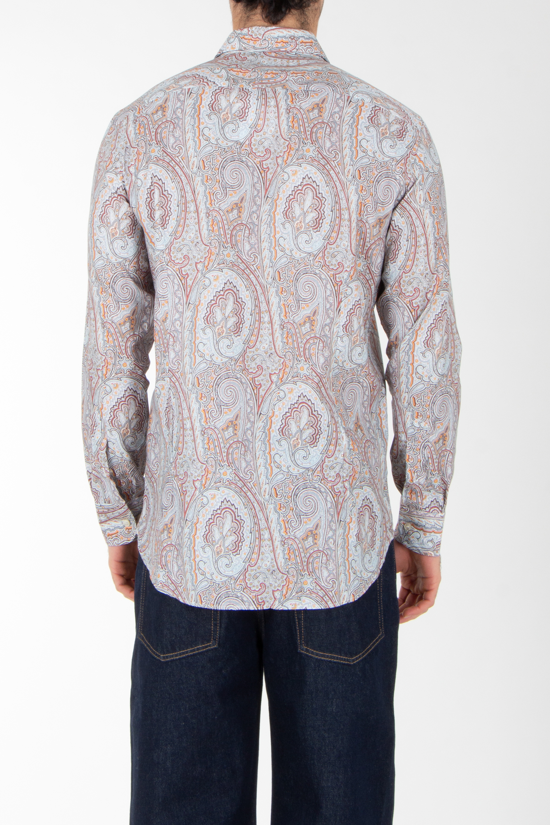 Muster, Jeanshose, Langarm, Paisley, Person