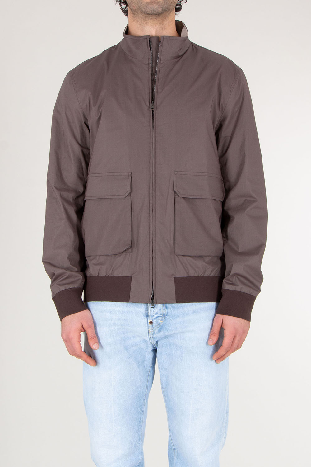 HERNO Slim fit Lightweight Cotton Stretch Jacket 