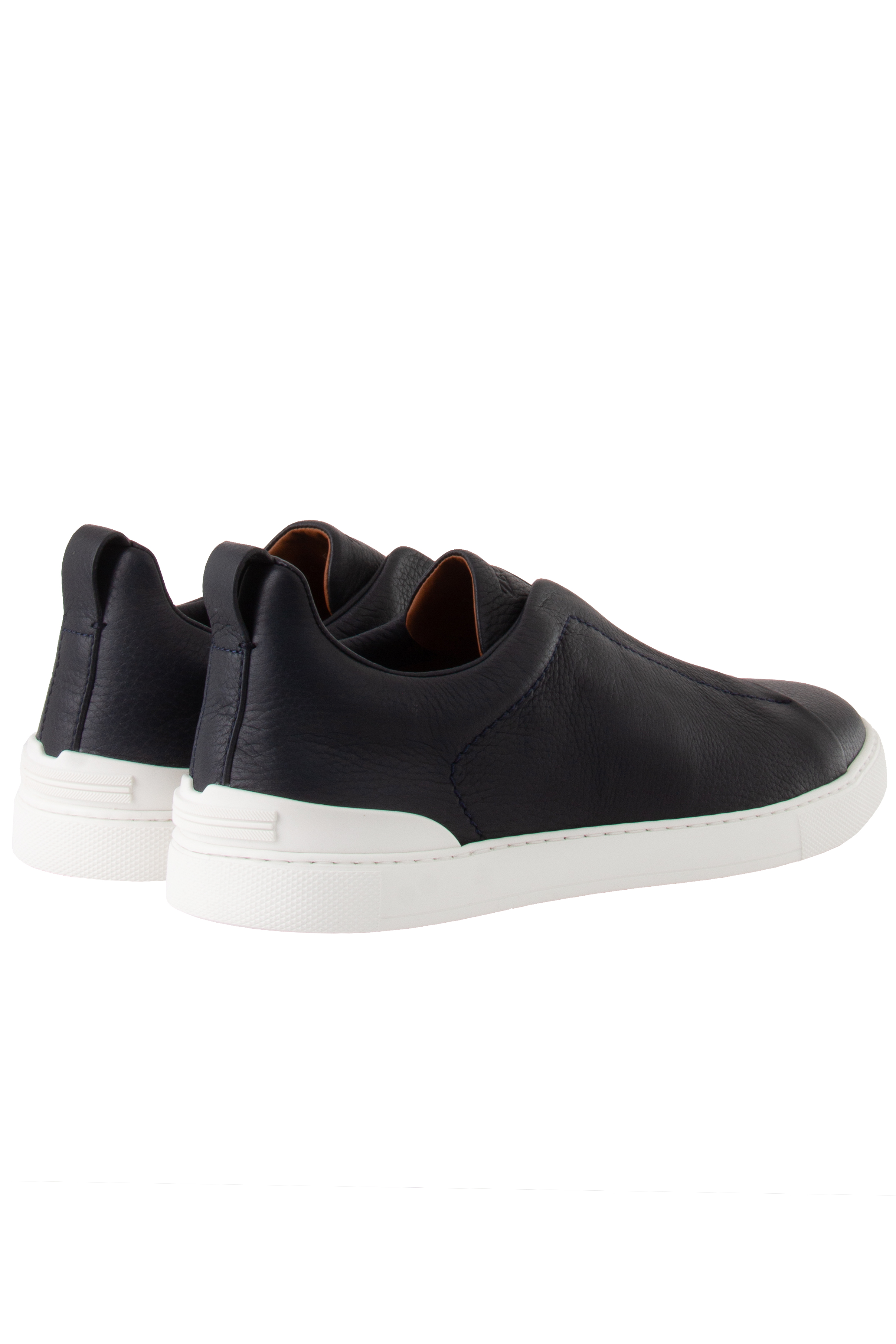 ZEGNA Leather Sneakers Triple Stitch ZEGNA Leather Sneakers Triple Stitch