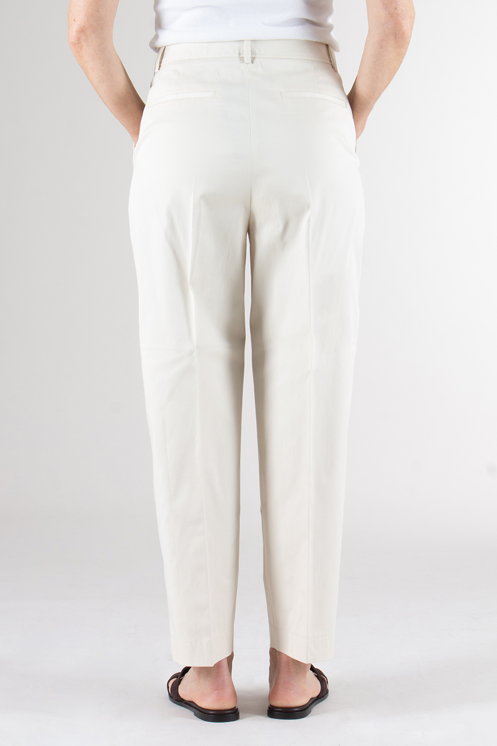BOSS Straight Leg Stretch Cotton Trousers