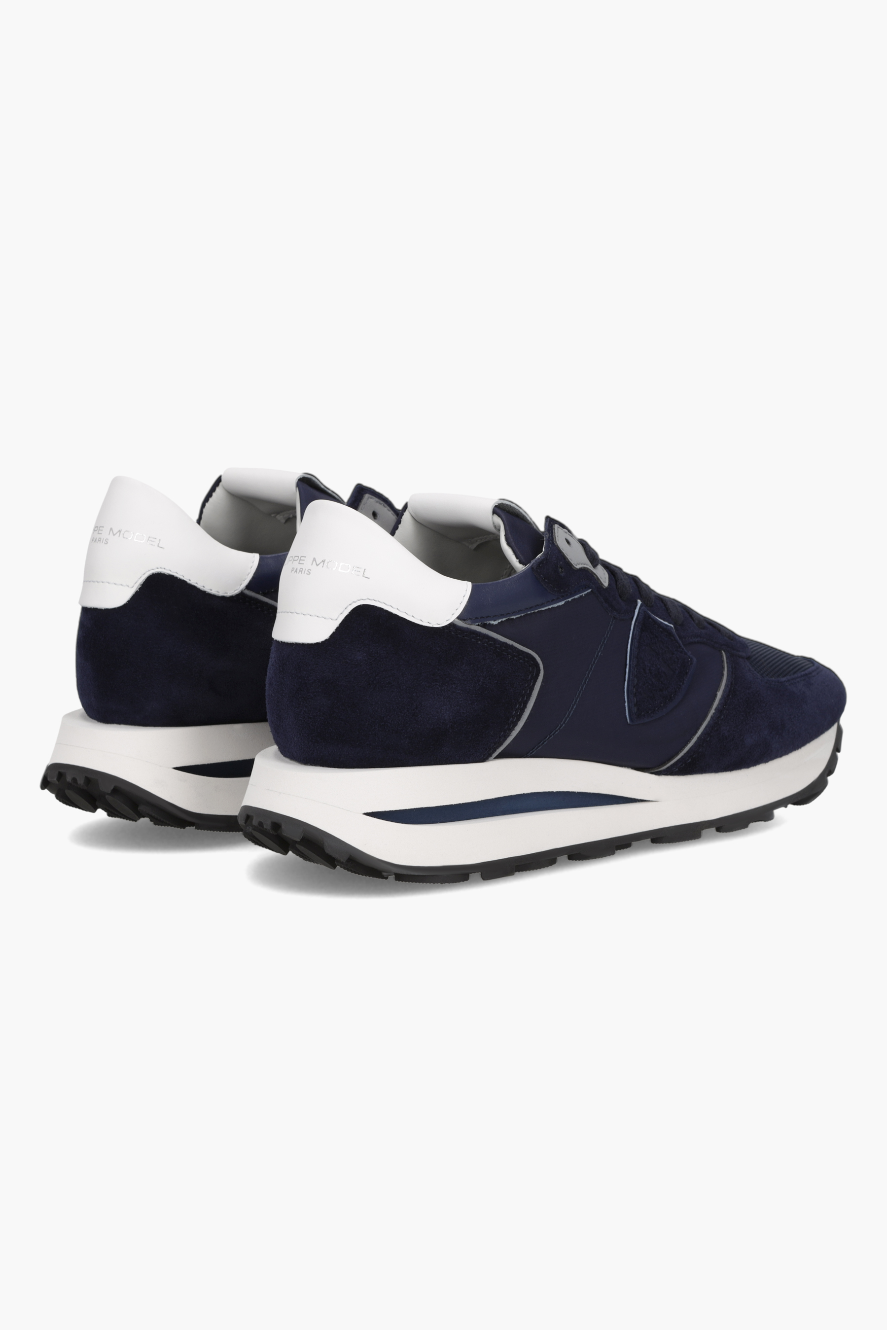PHILIPPE MODEL Technical Fabric, Mesh & Suede Sneakers Tropez Haute Low Bekleidung, Schuhwerk, Schuh, Sneaker, Wildleder