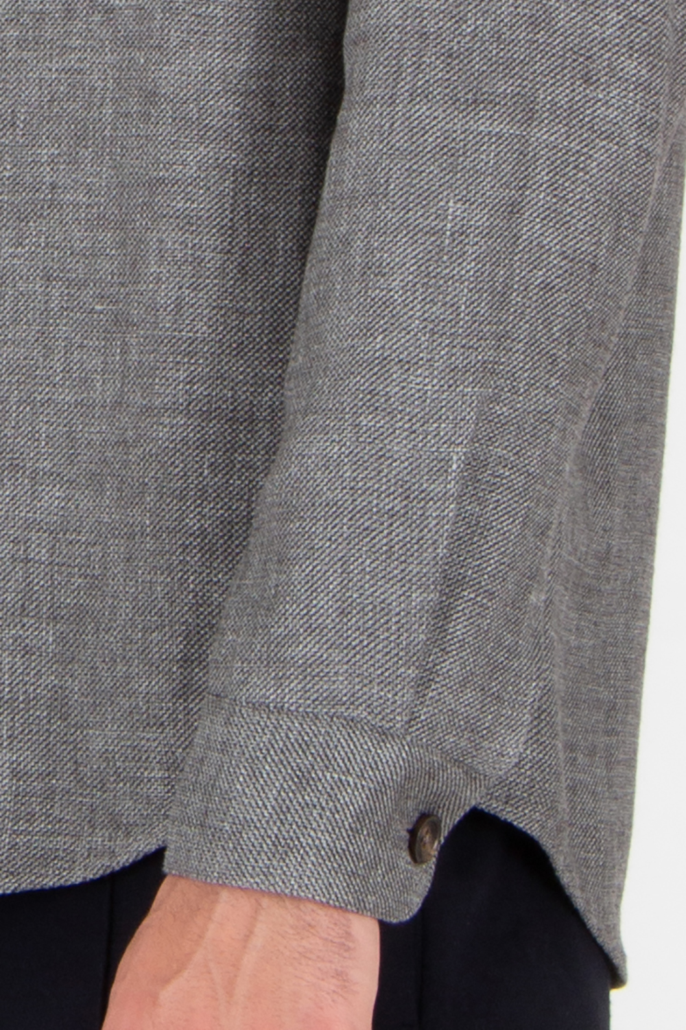 ZEGNA Regular Fit Cashmere Linen and Silk Overshirt