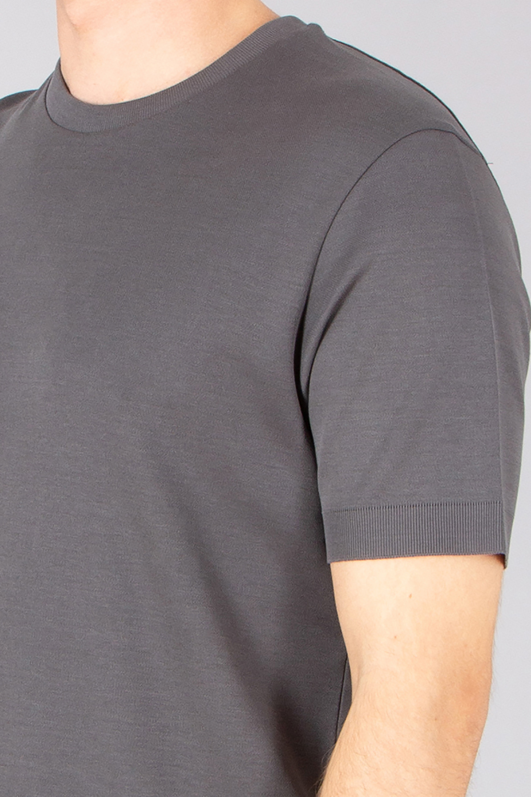 HERNO Regular Fit Cotton Jersey Knit Effect T-Shirt T-shirt, Erwachsener, Männlich, Mann, Person