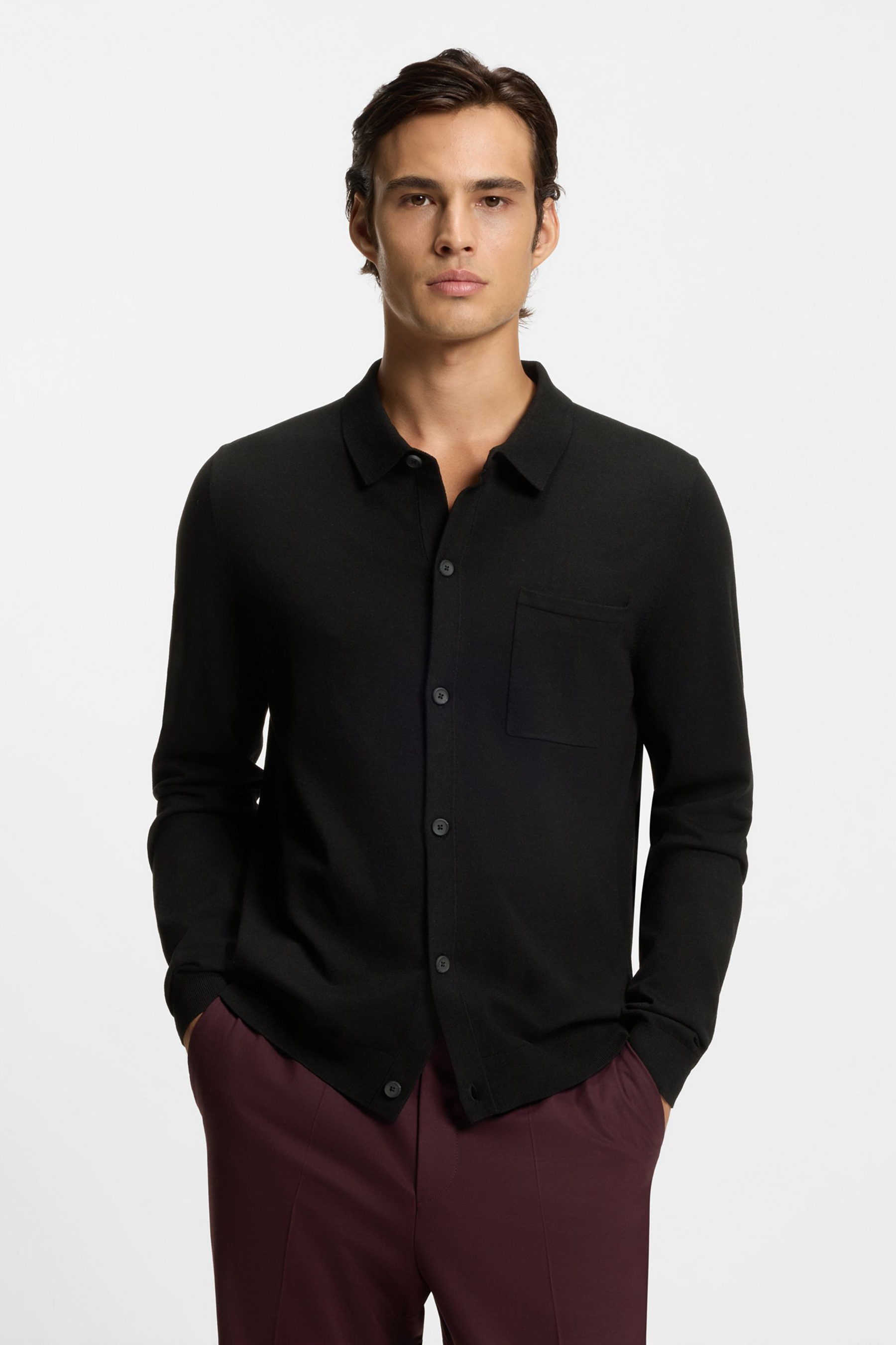 Hemd, Langarm, Erwachsener, Mann, Person