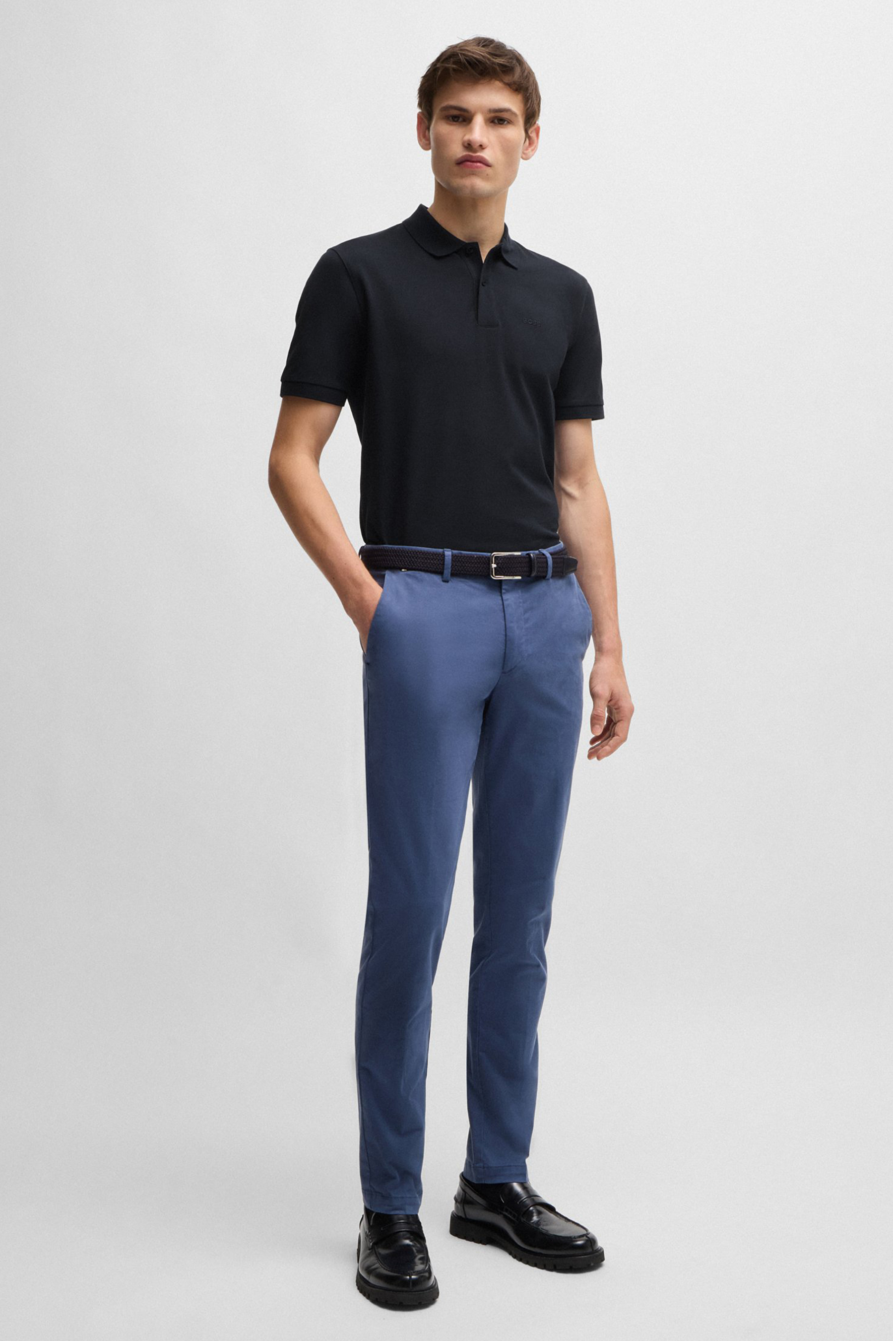 BOSS Regular Fit Cotton Piqué Polo Shirt Pallas