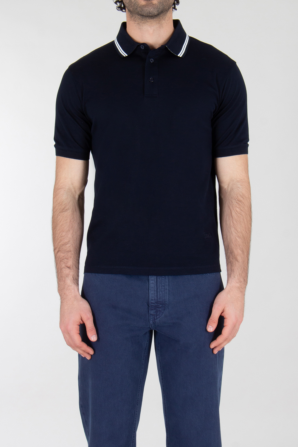 HERNO Regular Fit Cotton Polo Shirt