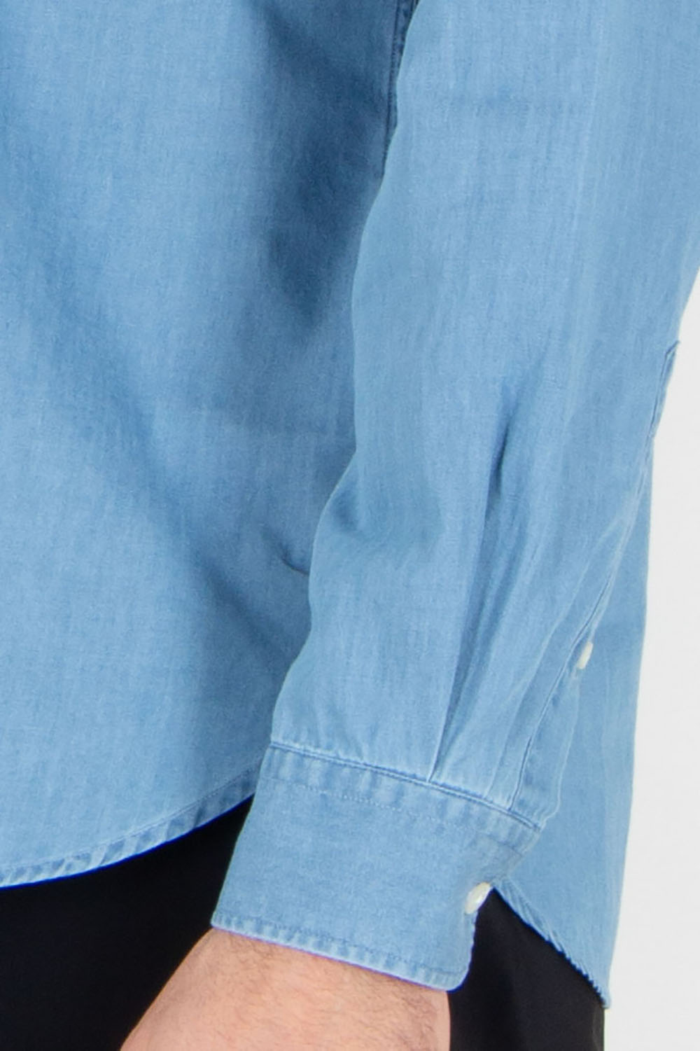 WOOLRICH Regular Fit Cotton Button-Down Indigo Shirt