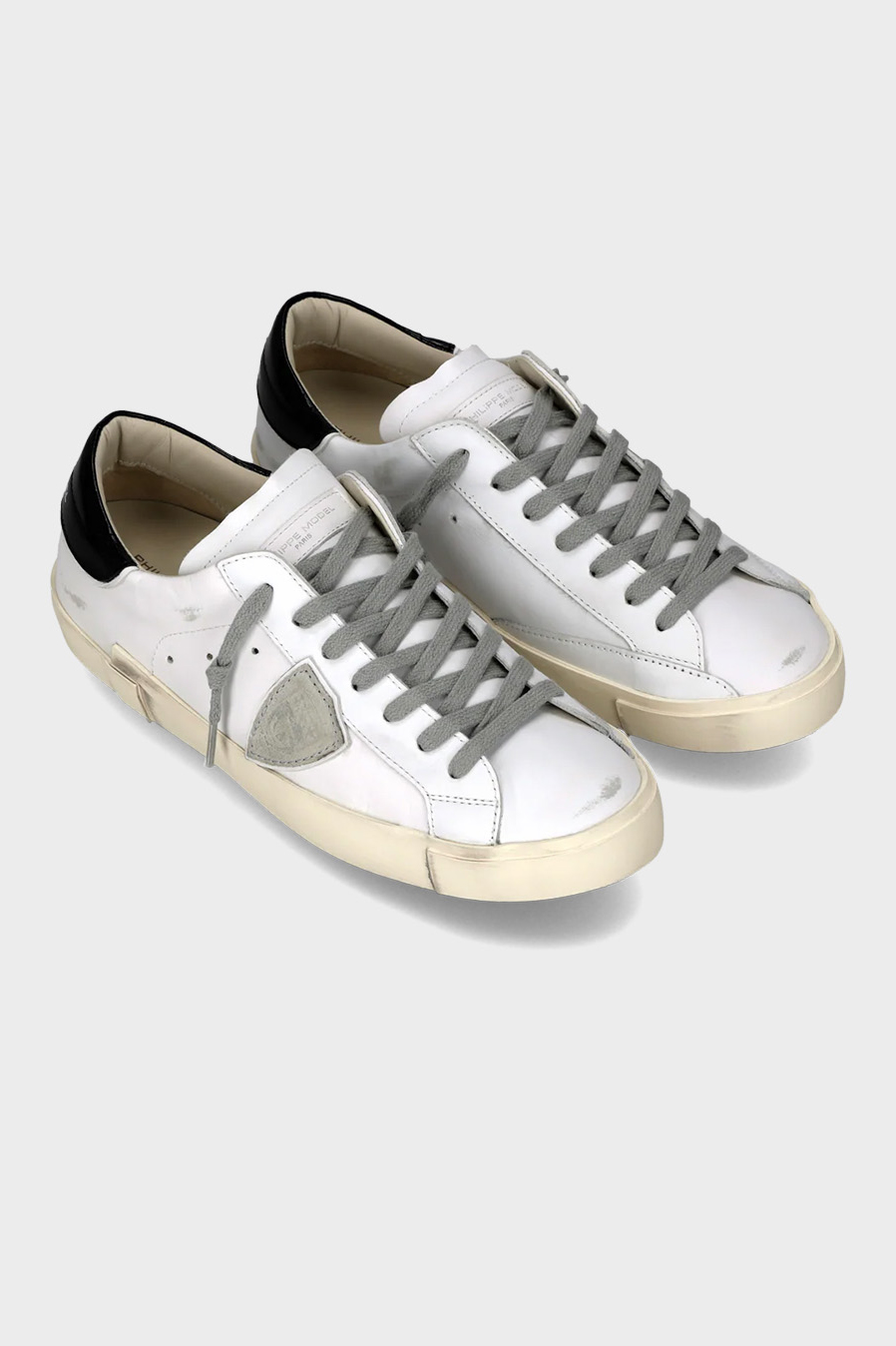 PHILIPPE MODEL Calf Skin Sneakers Prsx Vintage-Effect