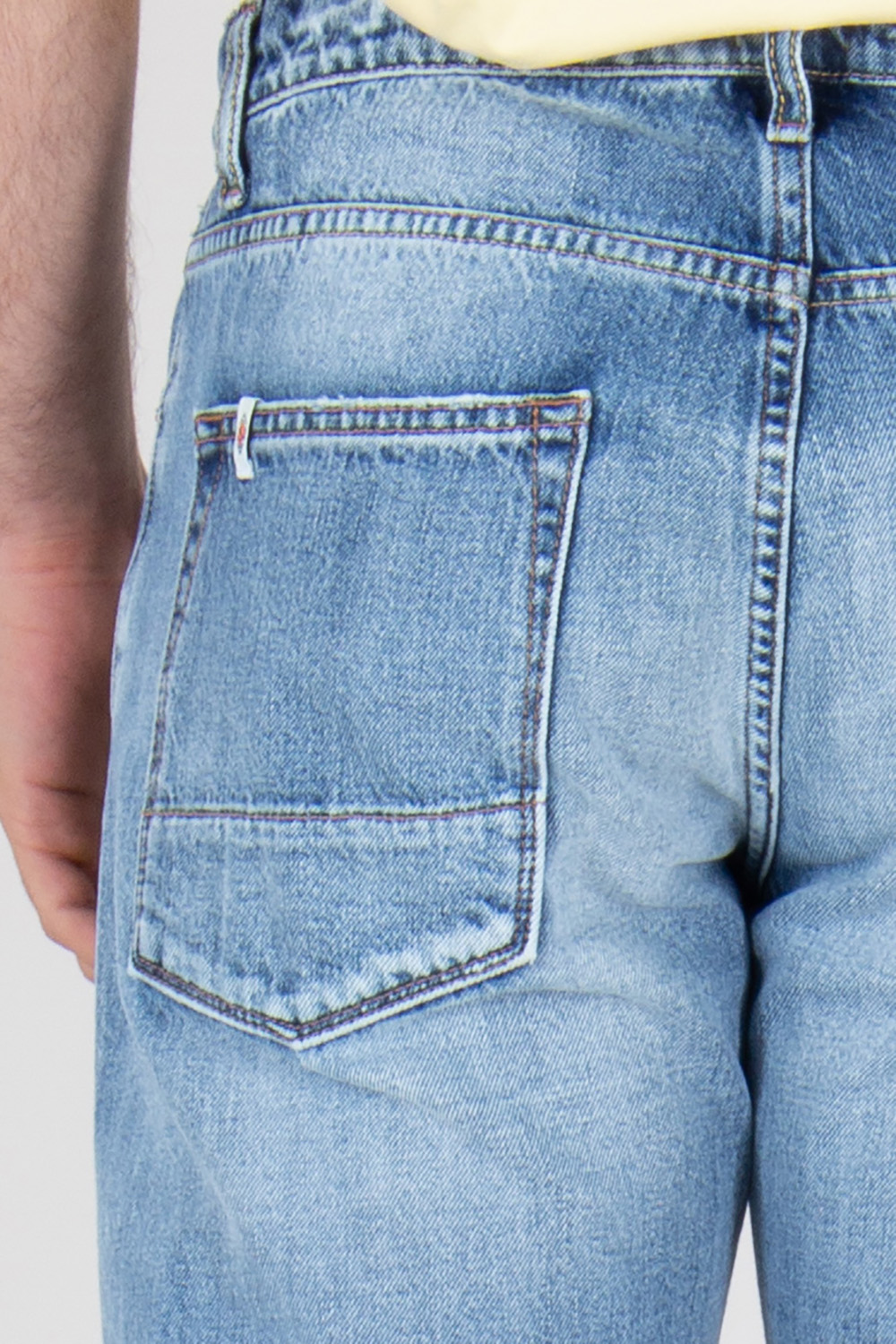 THE NIM Relaxed Fit Stone Washed Japanese Denim Jeans Reed