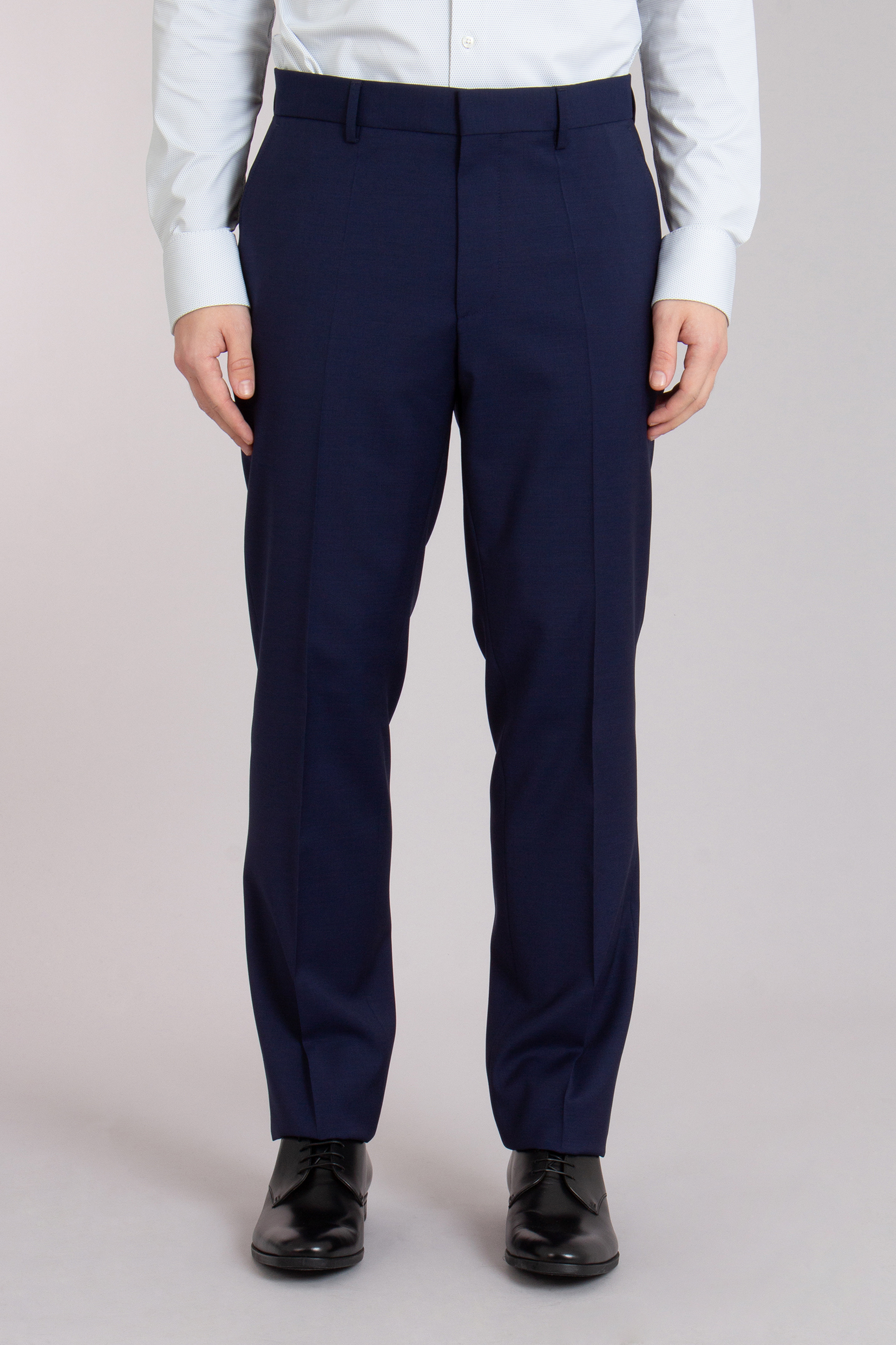 BOSS Regular Fit Natural Bi-Stretch Wool Suit Pants H-Lenon