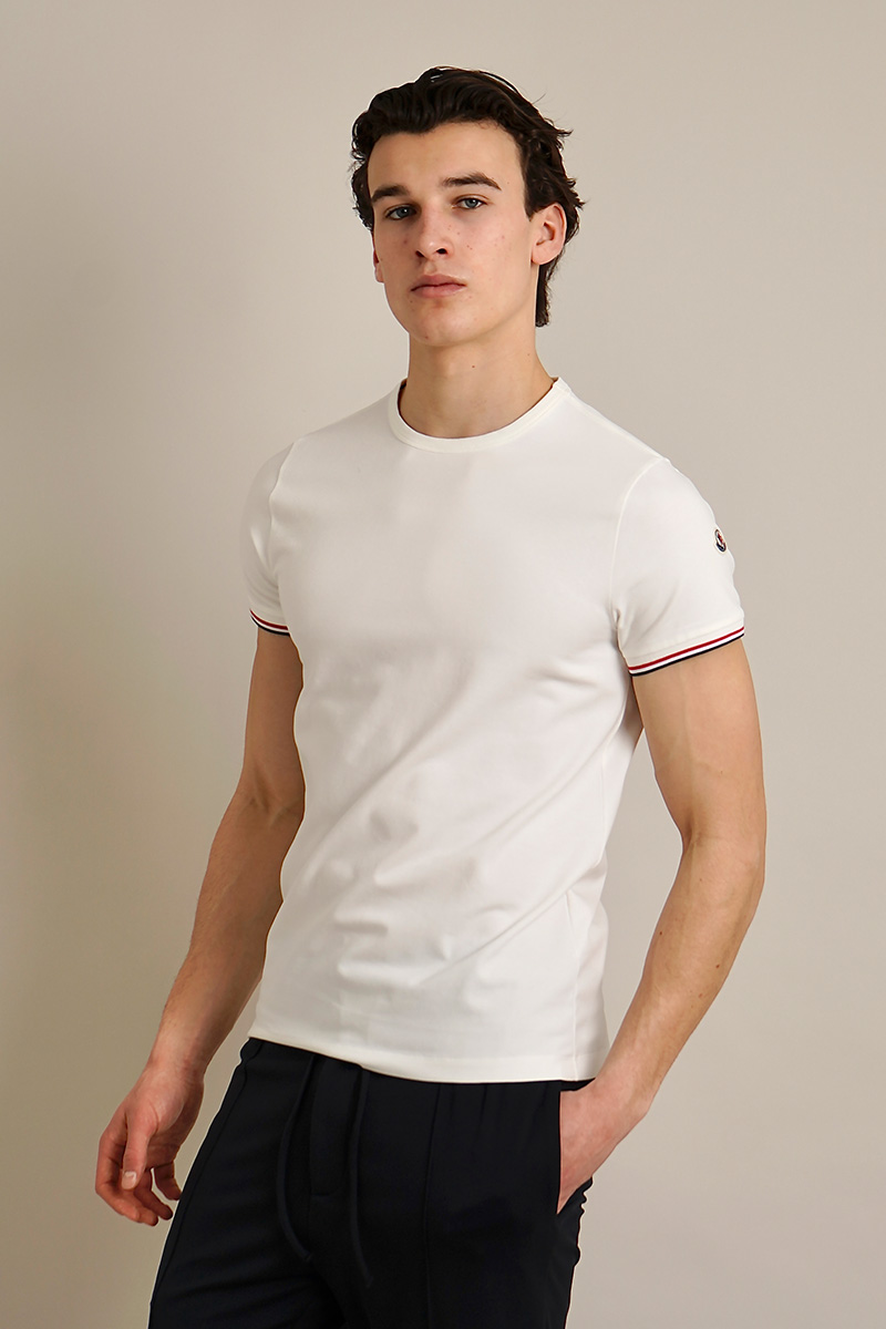 MONCLER Slim Fit Stretch Cotton Jersey T-Shirt