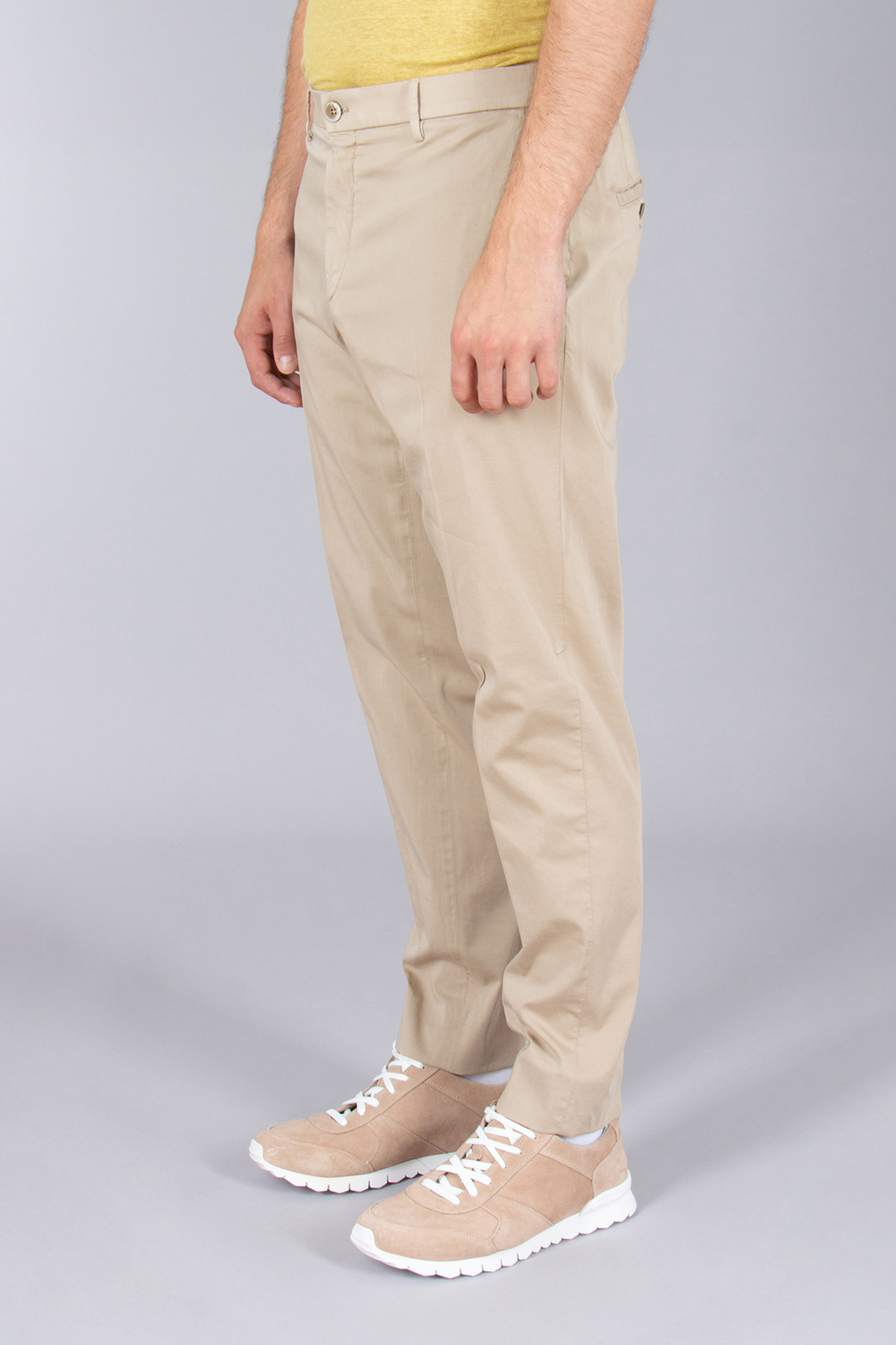 GTA Slim Fit Cotton-Silk Strech Pants Davide GTA Slim Fit Cotton-Silk Strech Pants Davide