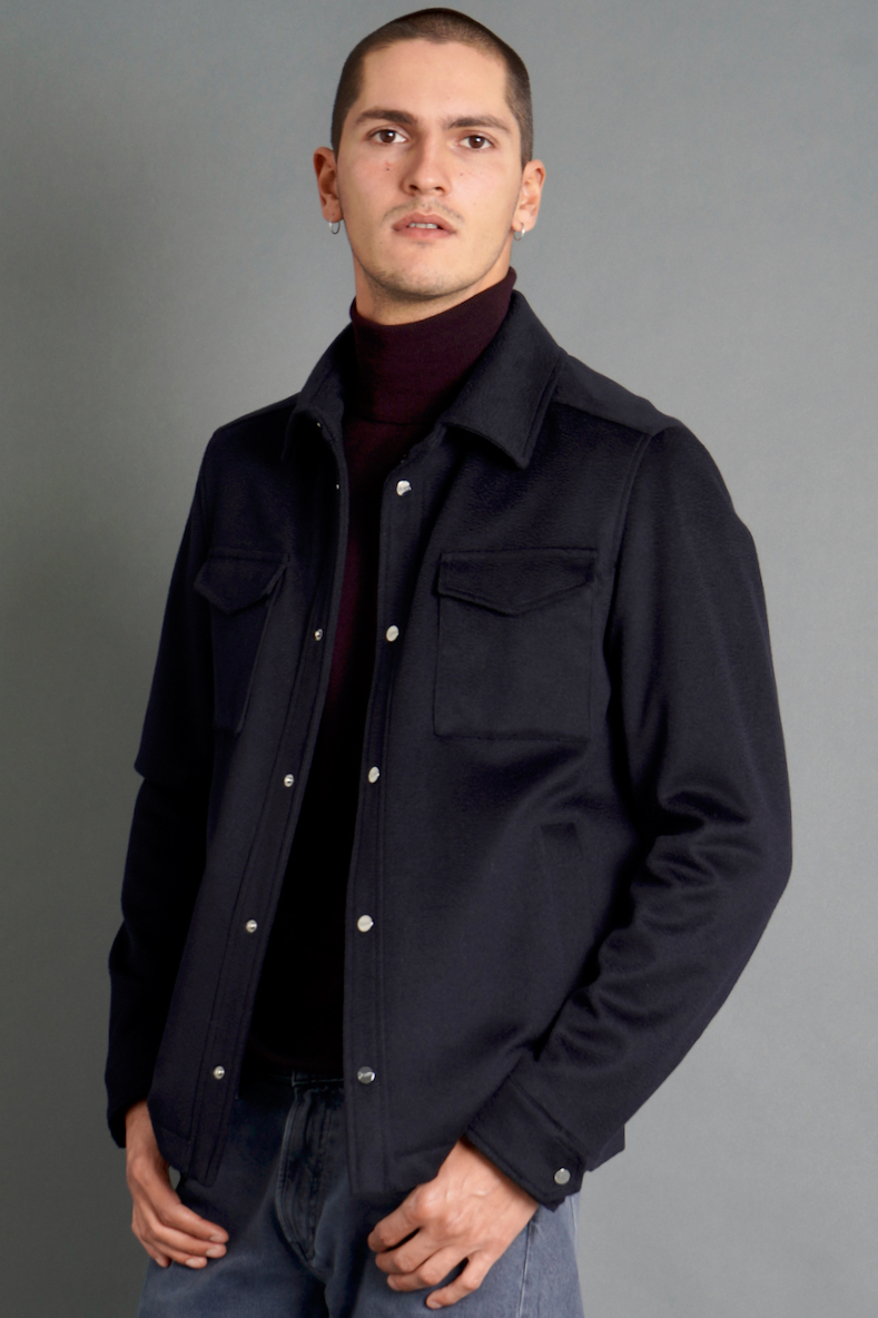 HERNO Wool-Cashmere Blend Overshirt