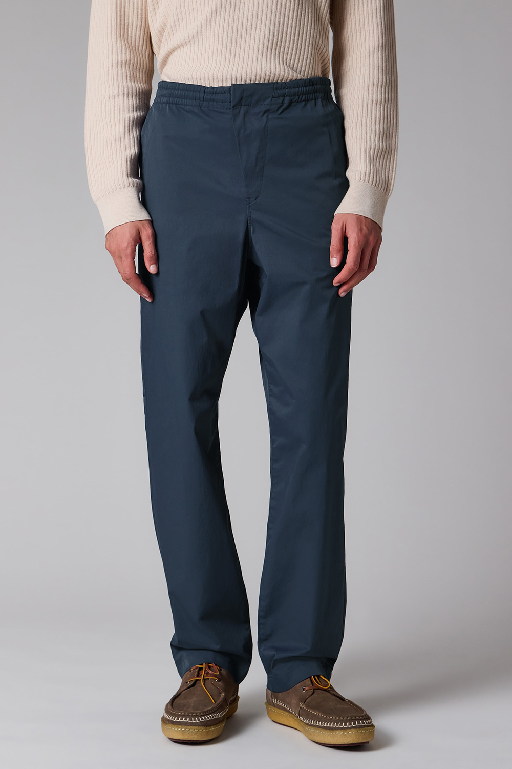 PAUL SMITH Tapered Fit Technical Nylon-Cotton Stretch Blend Drawstring Chinos