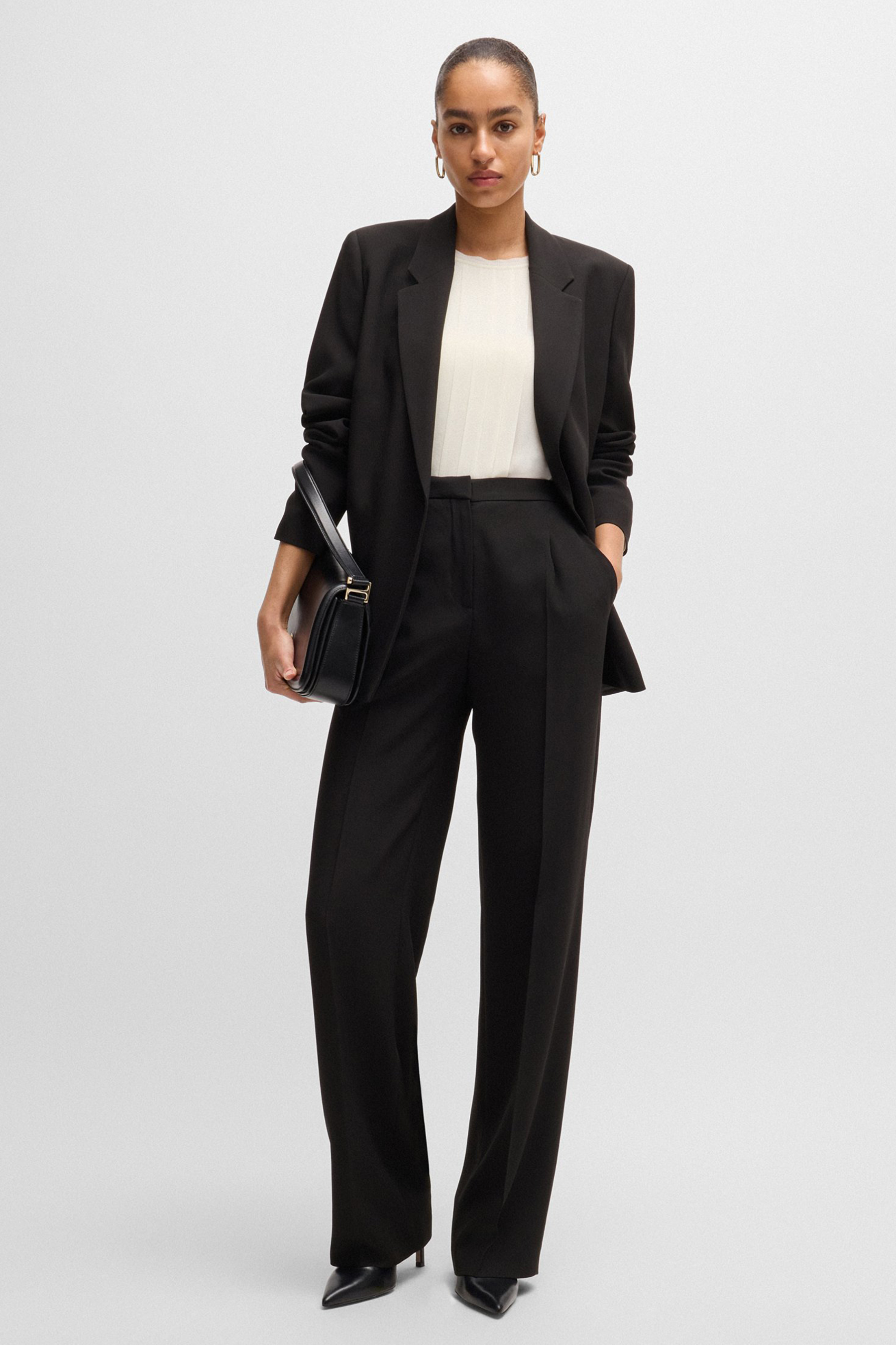 BOSS Leather Pumps Janet Formelle Kleidung, Anzug, Blazer, Jacke, Smoking