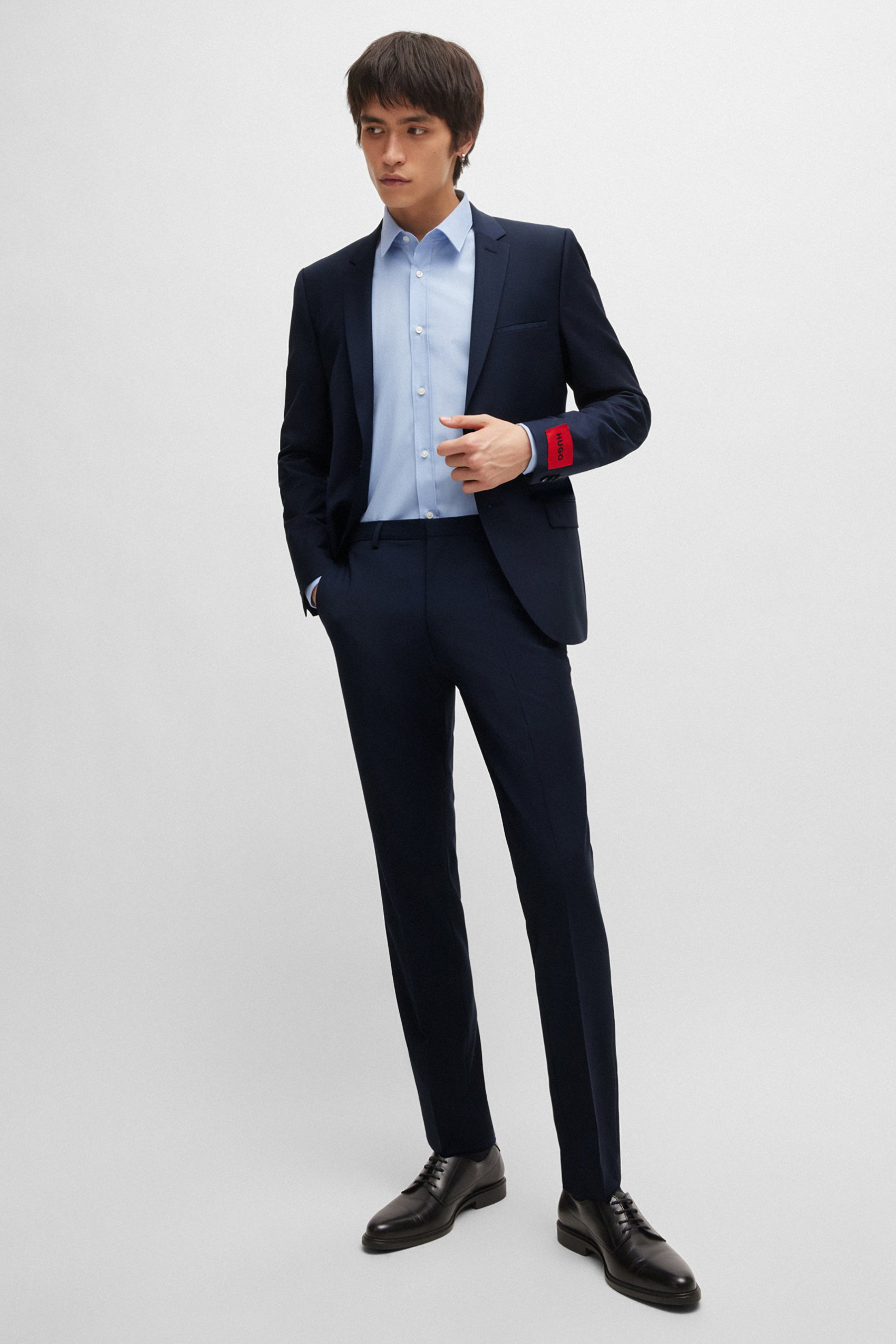 HUGO Extra Slim Fit Stretch Virgin Wool Blend Jacket Arti Formelle Kleidung, Anzug, Smoking, Mantel, Blazer