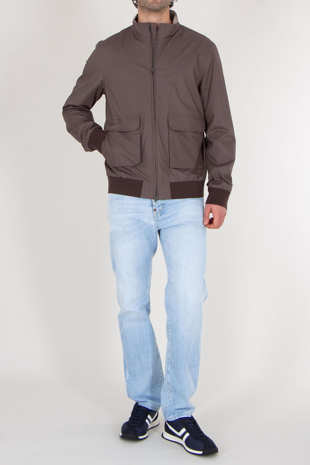 HERNO Slim fit Lightweight Cotton Stretch Jacket 