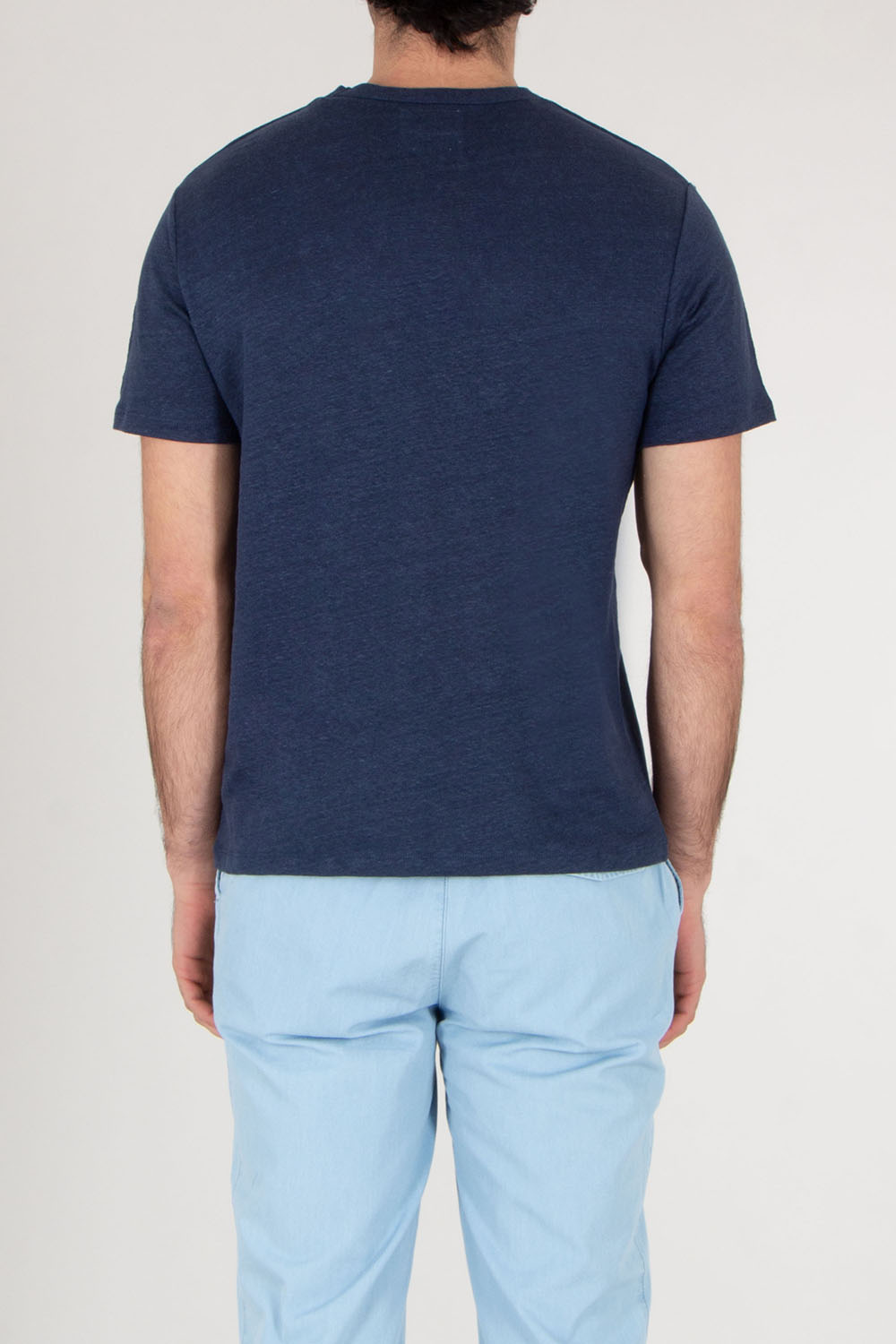 MC 2 SAINT BARTH Regular fit short sleeve Linen T-Shirt Ecsta