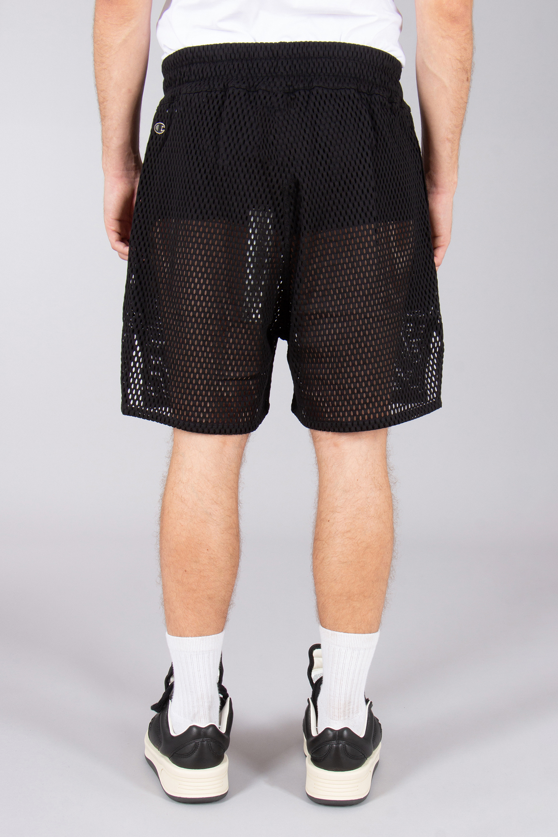 RICK OWENS DRKSHDW X Champion Loose Fit Organic Cotton Mesh Shorts RICK OWENS DRKSHDW X Champion Loose Fit Organic Cotton Mesh Shorts