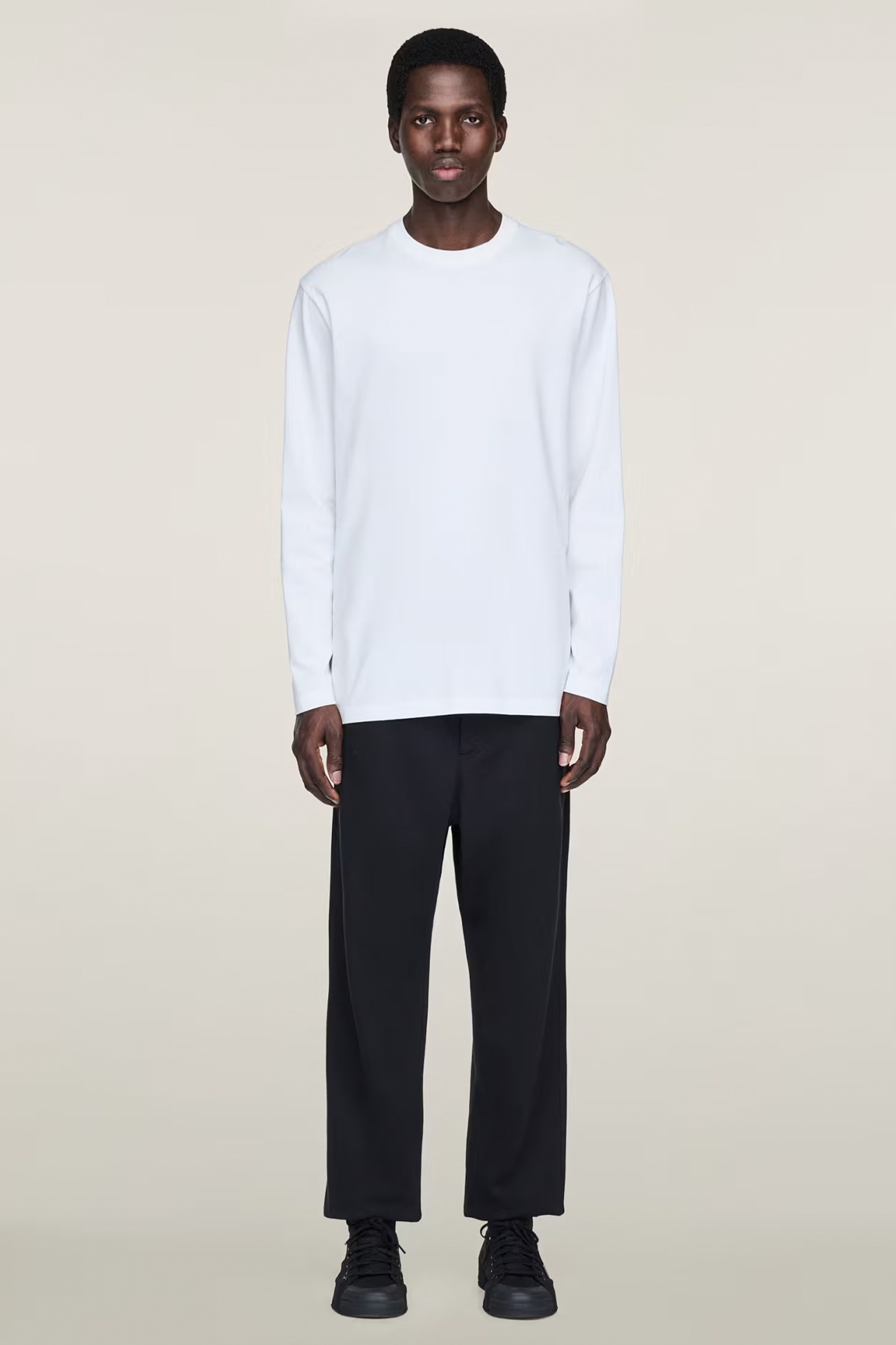 Y-3 Regular Fit Cotton Blend French Terry Sweatpants Langarm, Ärmel, Erwachsener, Mann, Person