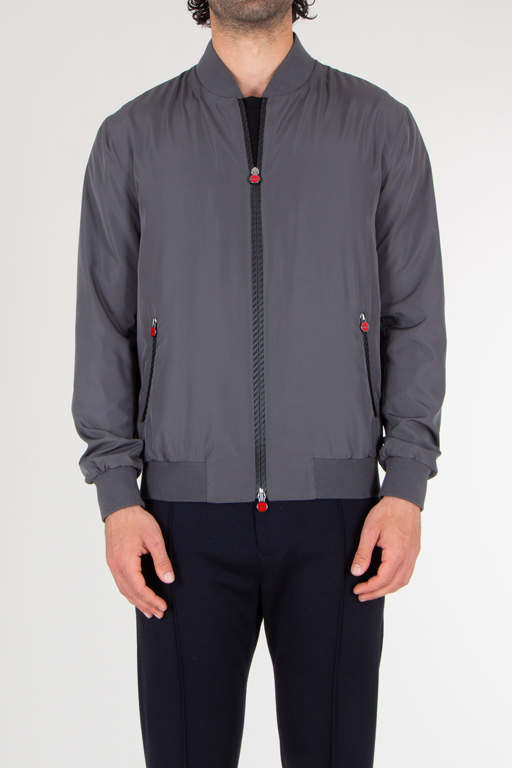 KITON Regular Fit Nylon Bomber Jacket