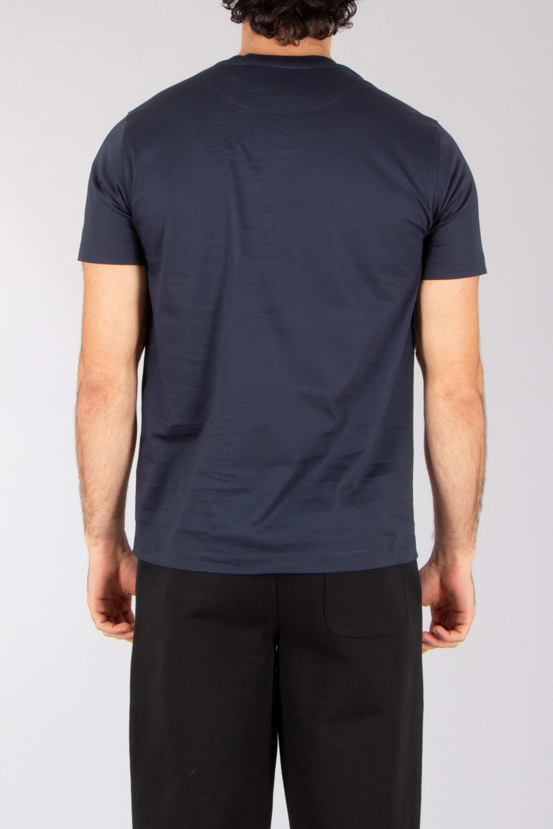 BELSTAFF Regular Fit Mercerized Organic Cotton Jersey T-Shirt Steel T-shirt, Hemd, Ärmel, Mann, Person