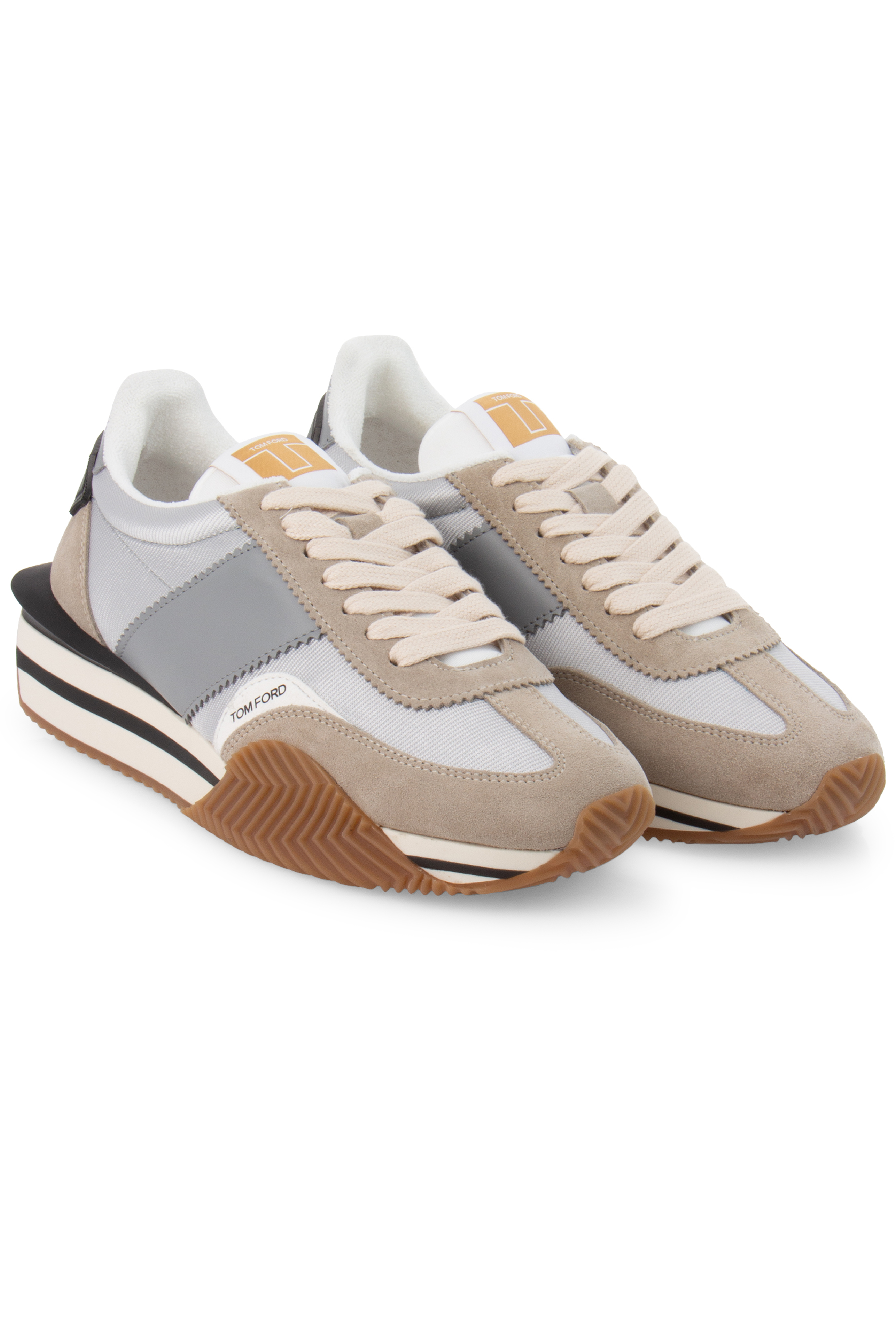 TOM FORD Paneled Nylon & Suede Sneakers James TOM FORD Paneled Nylon & Suede Sneakers James
