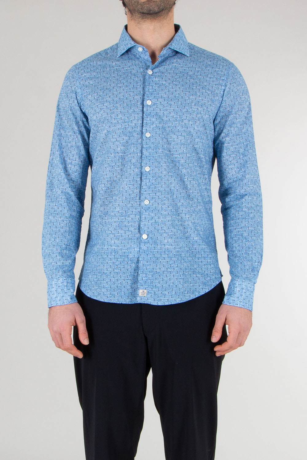 SONRISA Regular Fit Patterned Cotton Shirt