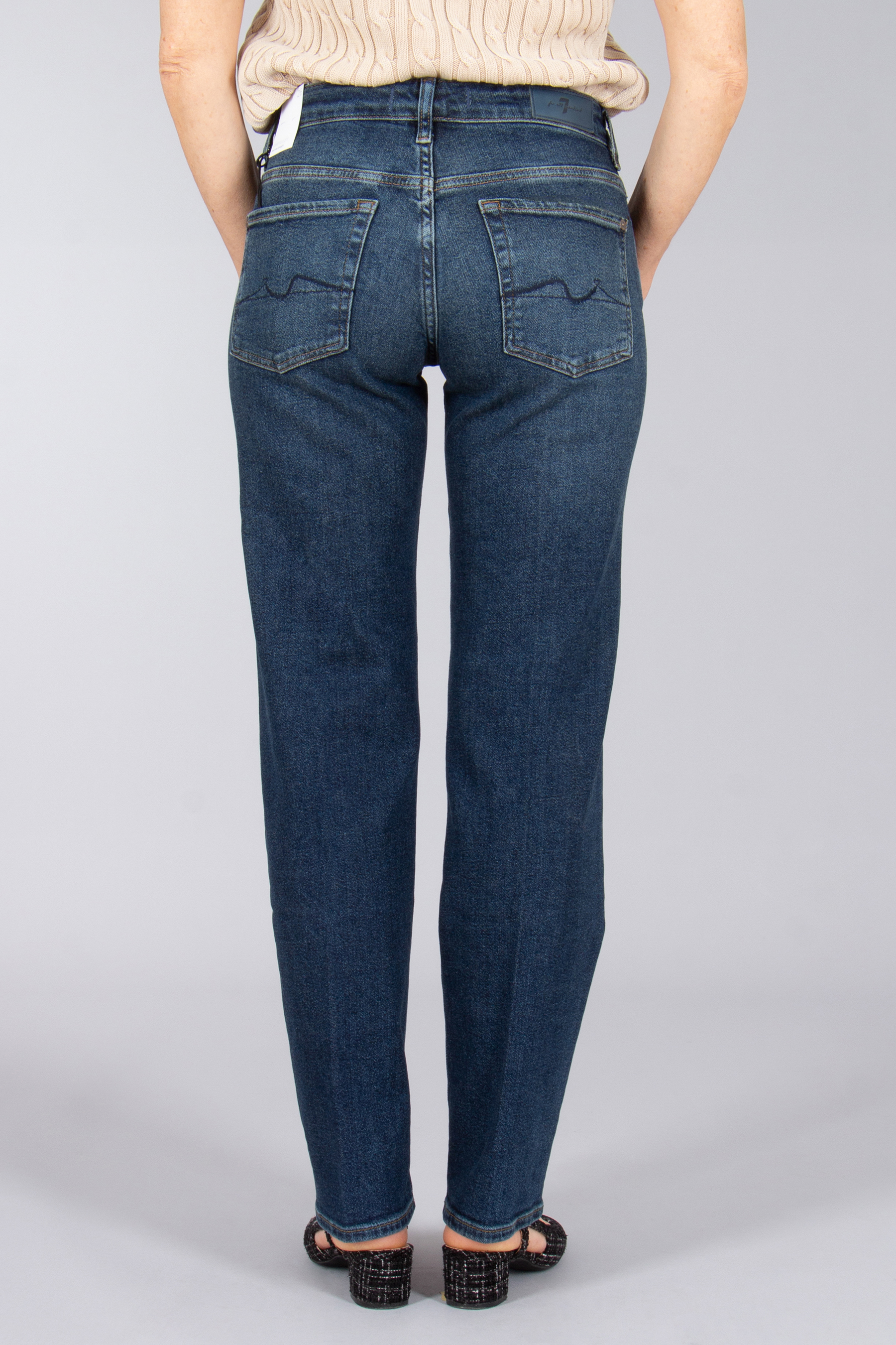 7 FOR ALL MANKIND Luxe Vintage Denim Jeans Calie Straight 7 FOR ALL MANKIND Luxe Vintage Denim Jeans Calie Straight