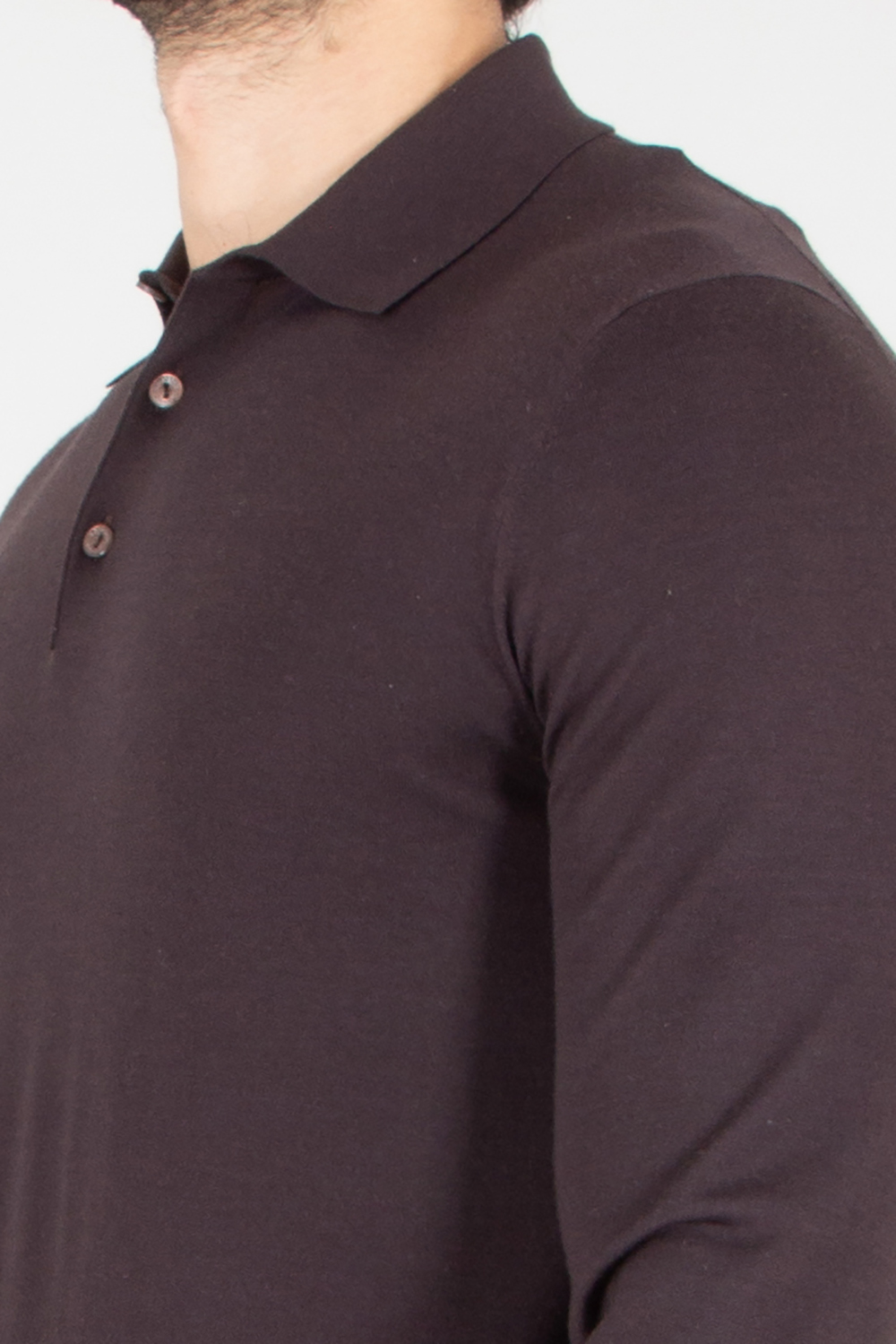 AGNONA Regular Fit Wool Knit Polo