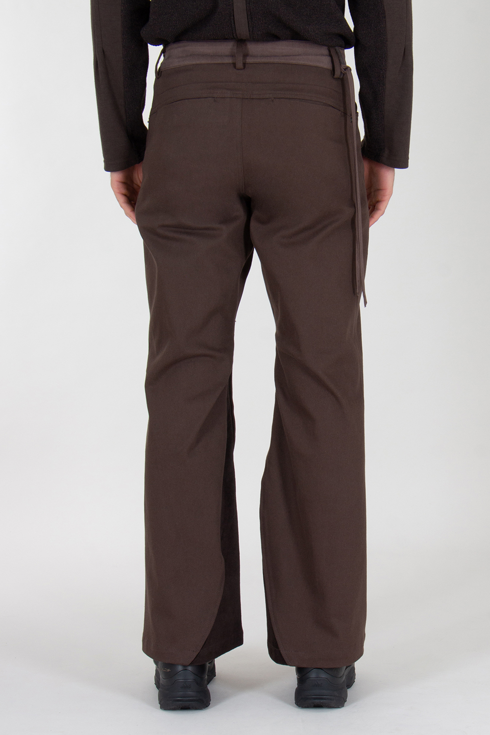 XLM Regular Fit Cotton Twill Paneled Trousers
