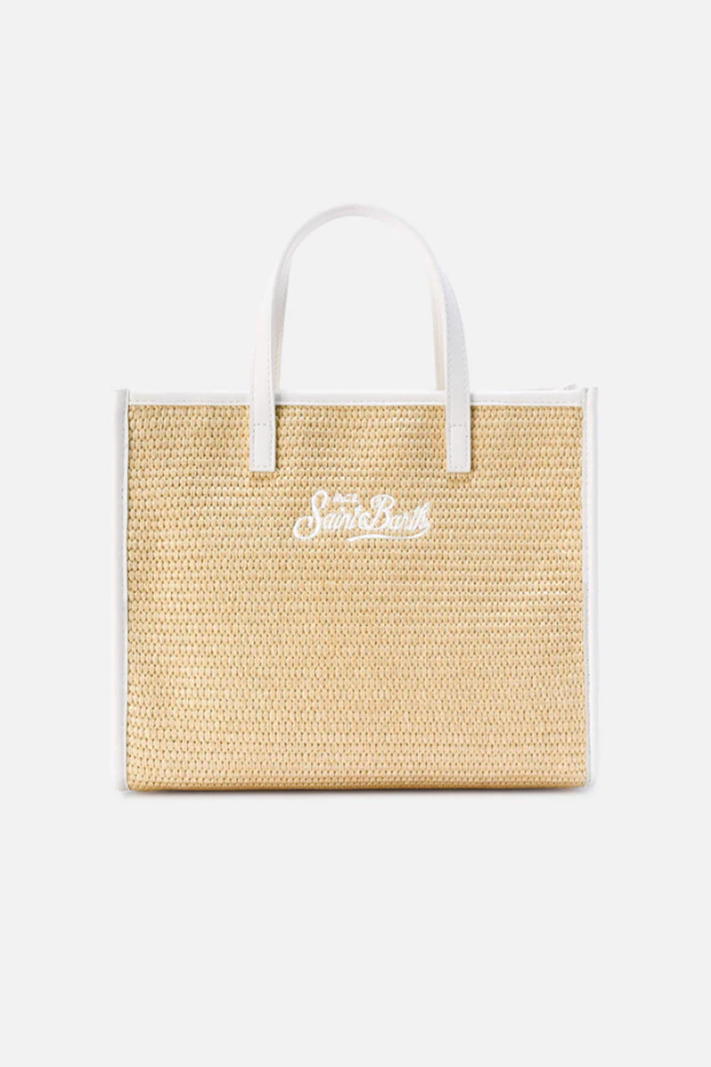 MC2 SAINT BARTH Embroidered Straw Effect Bag 