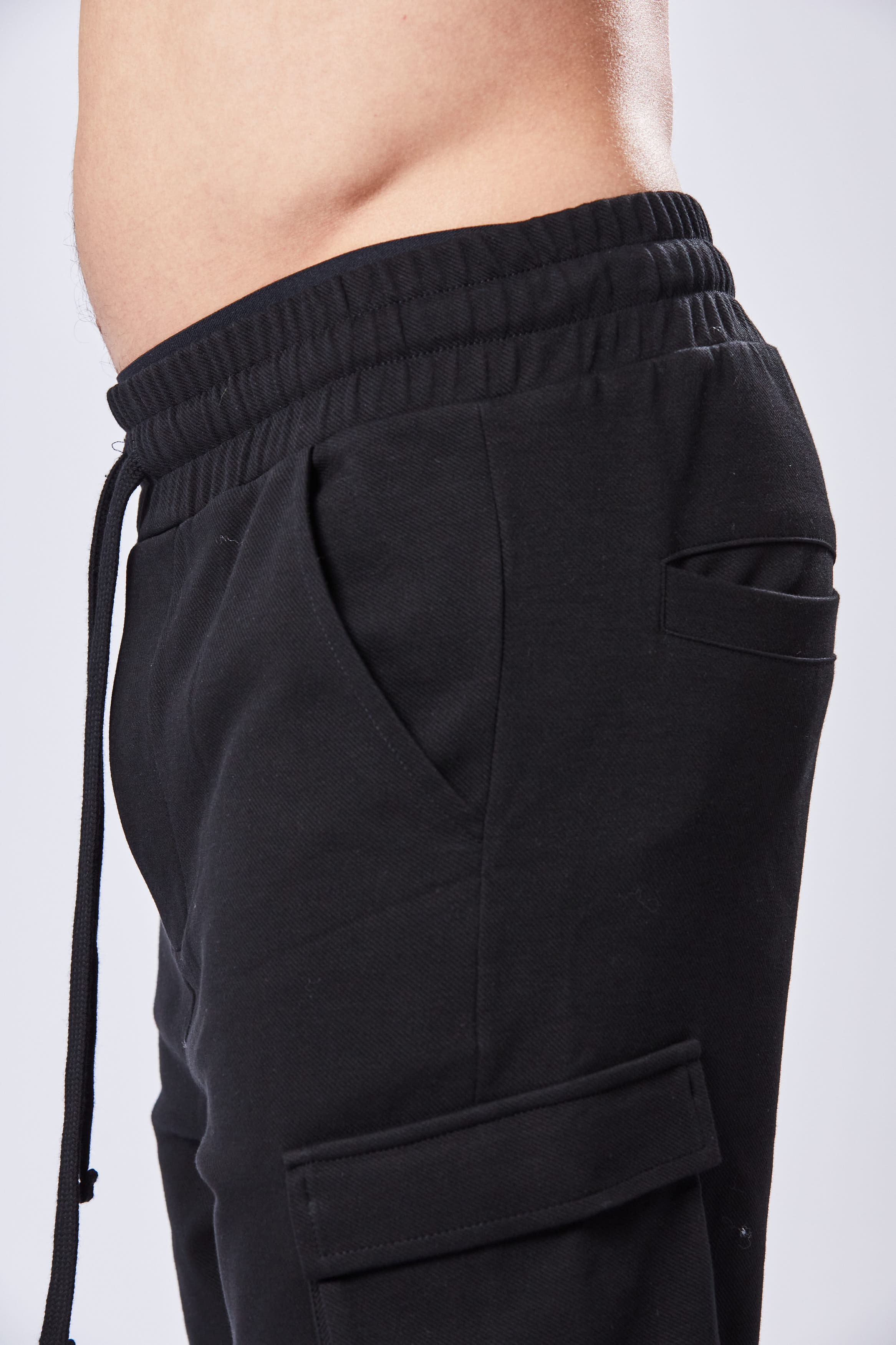 THOM KROM Cropped Crotch Cotton Blend Pants