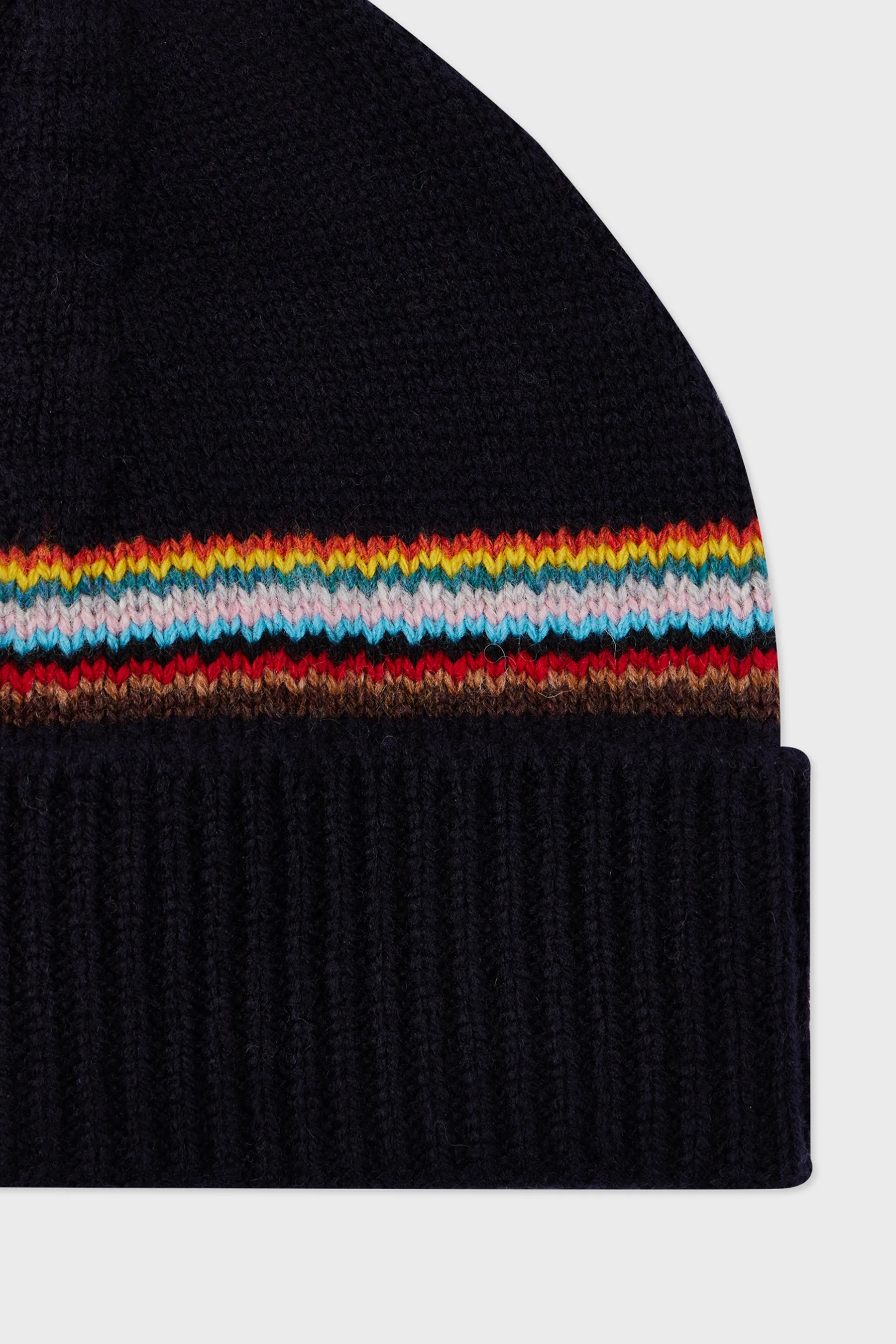 PAUL SMITH Signature Stripe Block Lambswool Beanie