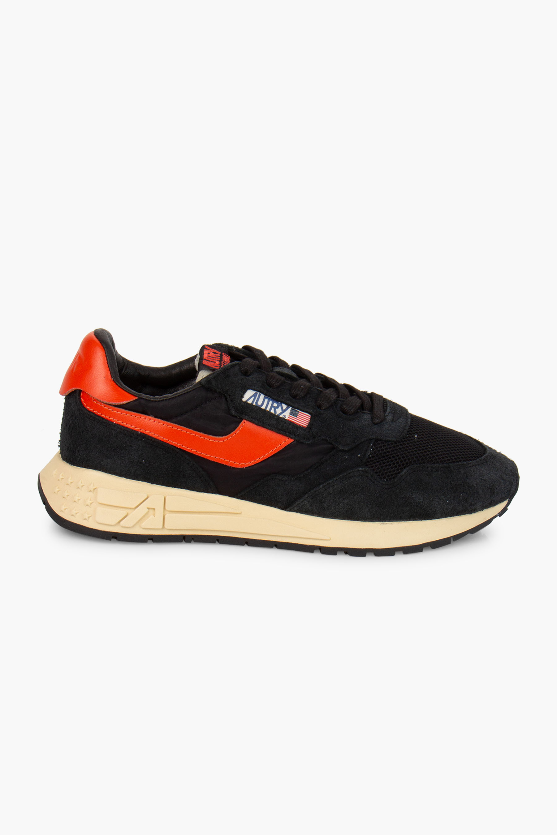 AUTRY Stone Wash Suede & Mesh Sneakers Reelwind Low AUTRY Stone Wash Suede & Mesh Sneakers Reelwind Low
