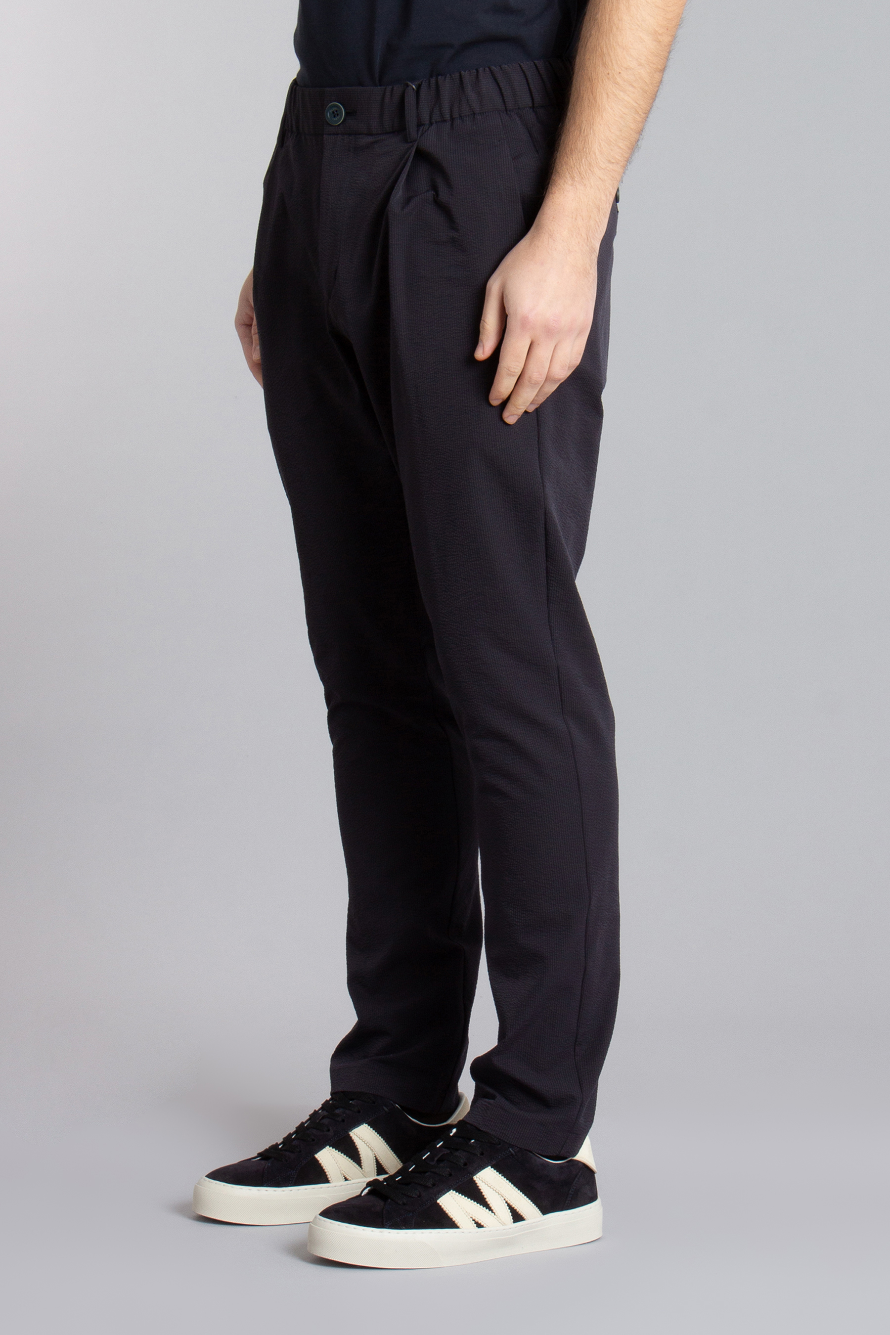 HERNO Regular Fit Stretch Seer-Crease Pants HERNO Regular Fit Stretch Seer-Crease Pants
