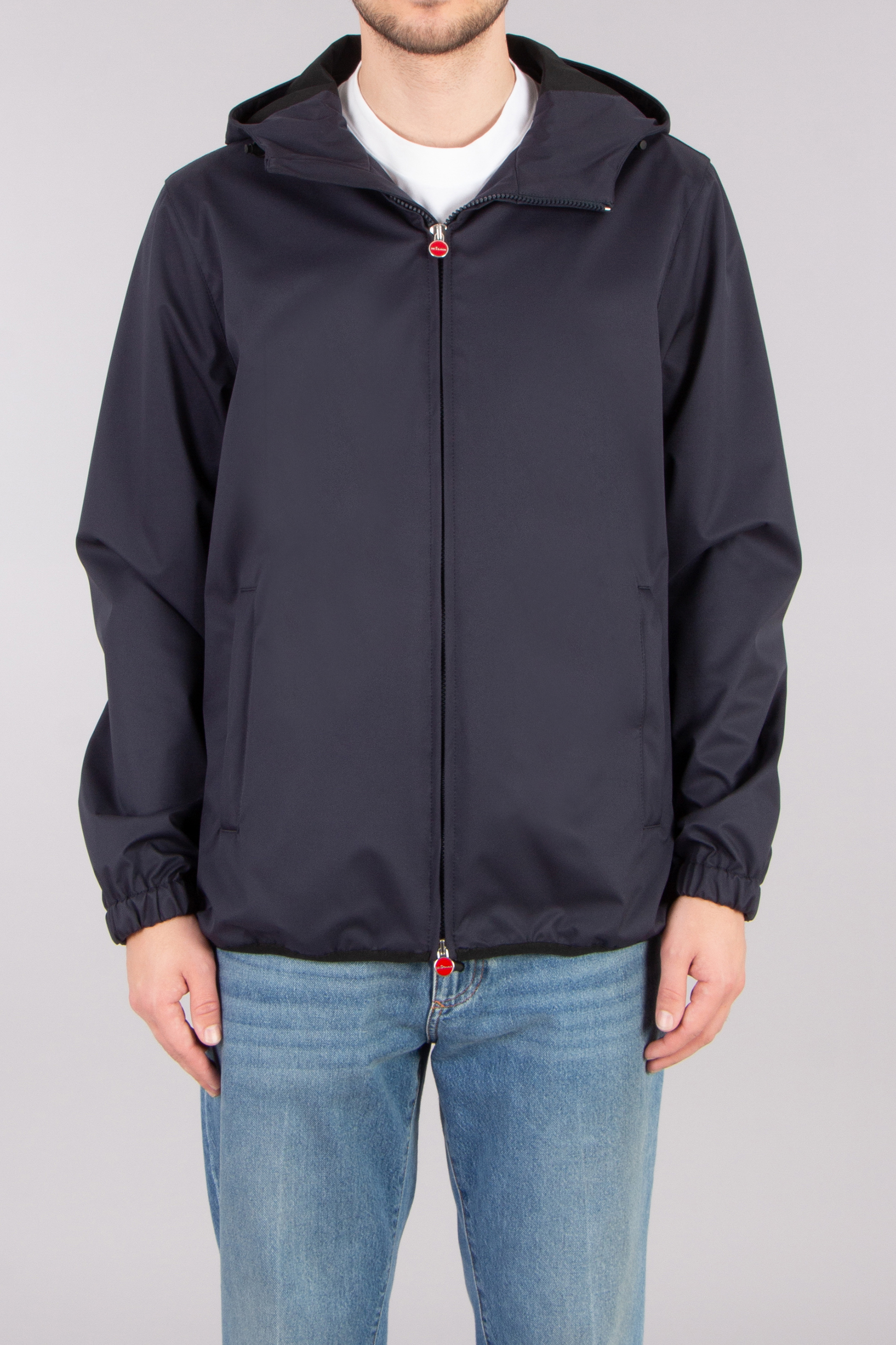 KITON Regular Fit Technical Fabric Hooded Jacket | 54